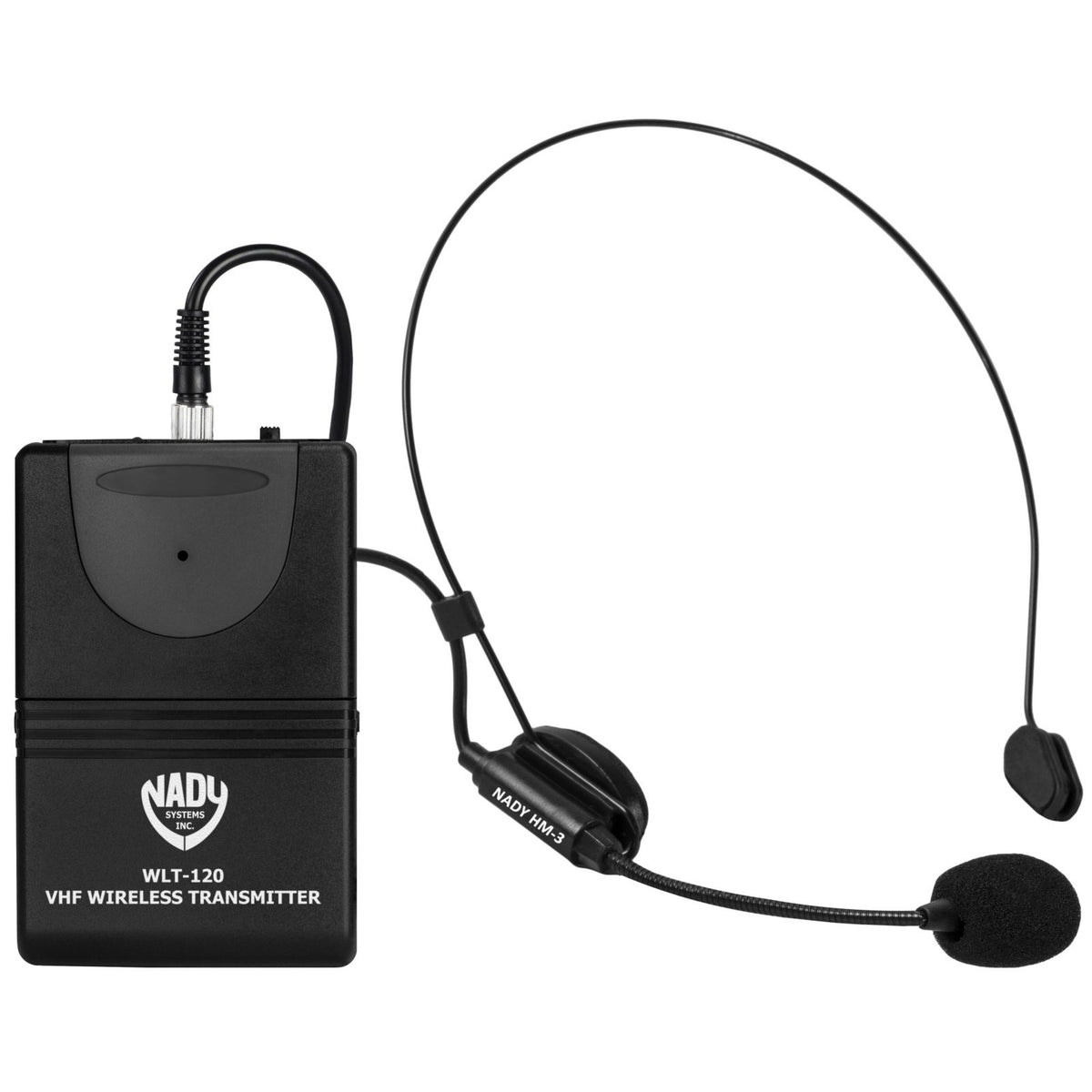 Nady WA-120BT HM portable PA speaker, rear view with battery compartment open