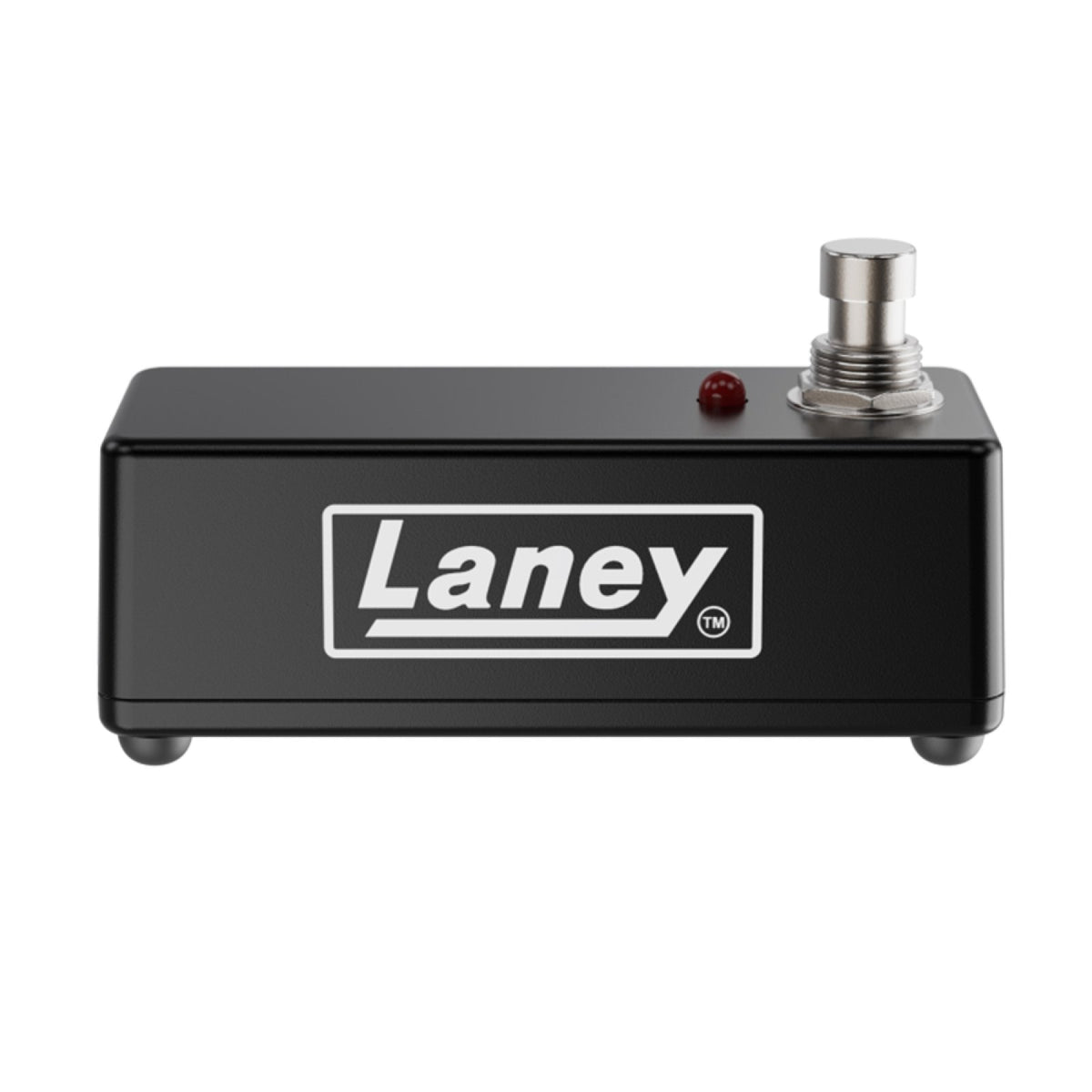 Laney FS1-MINI single footswitch front view showing the Laney logo, footswitch button and LED