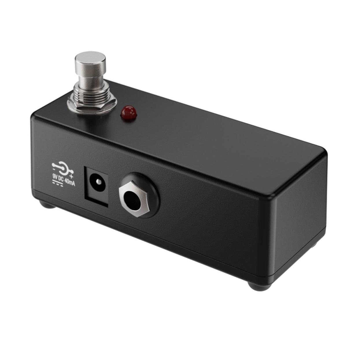 Laney FS1-MINI single footswitch end panel with 9V DC power input and 1/4-inch jack socket