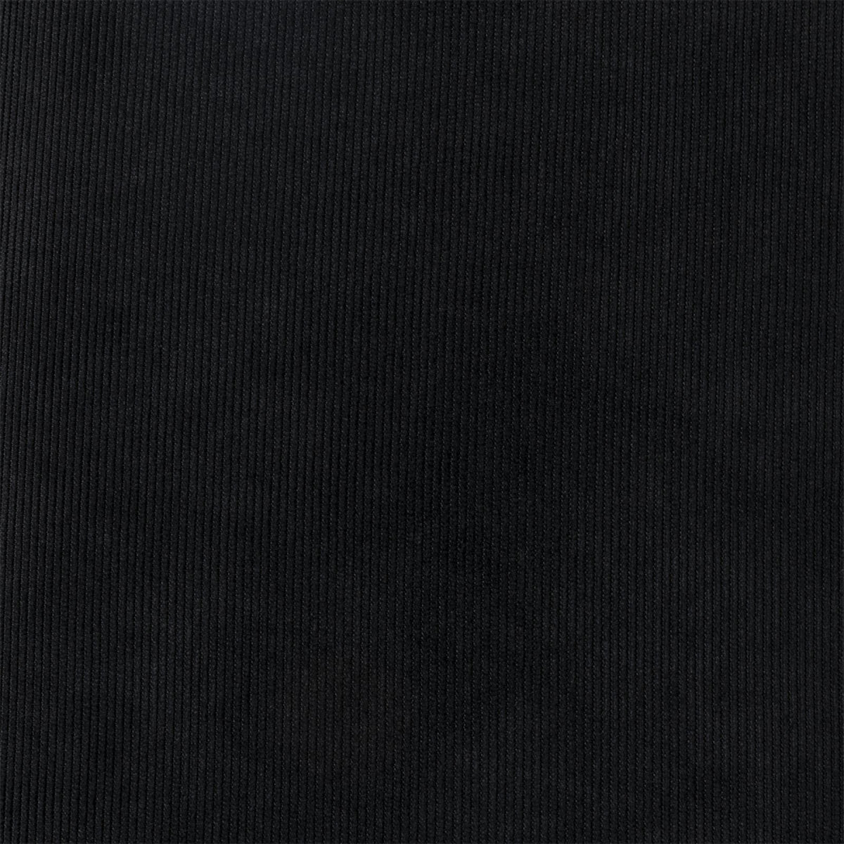 Close-up of the black velvet fabric on the Stagg PB06 matt rosewood piano bench top