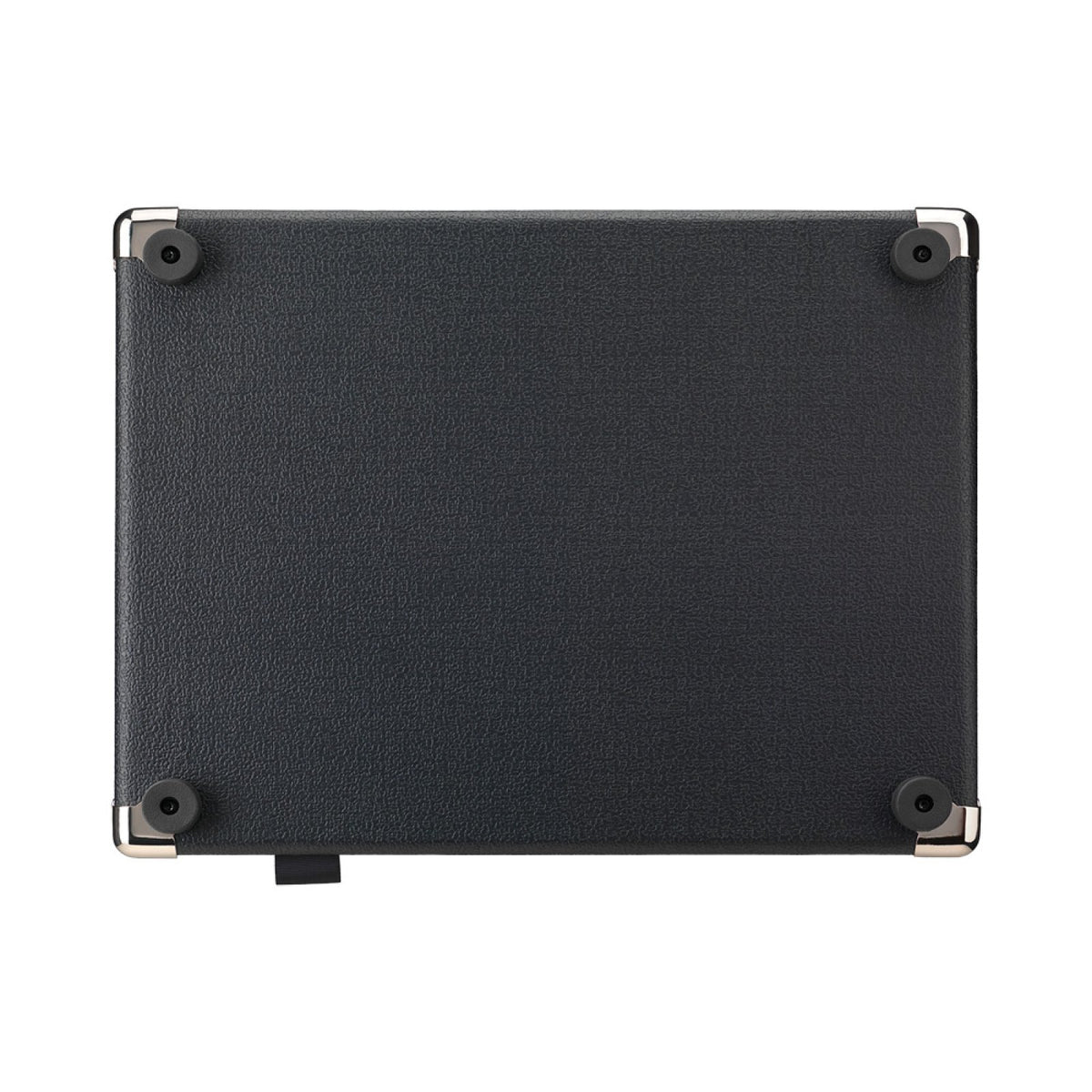Laney Digbeth DBF50 underside of the black bass combo amp showing rubber feet and steel corners