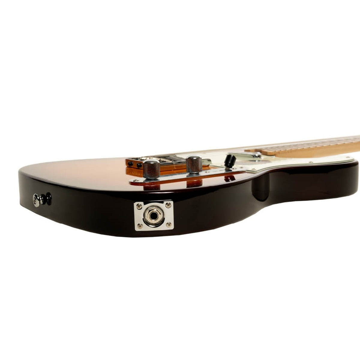 Crafter Modern Sera electric guitar in Tobacco Sunburst, output jack on body side