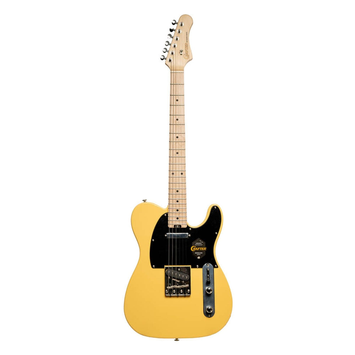Crafter Modern Sera T-style electric guitar in Butterscotch, full front view