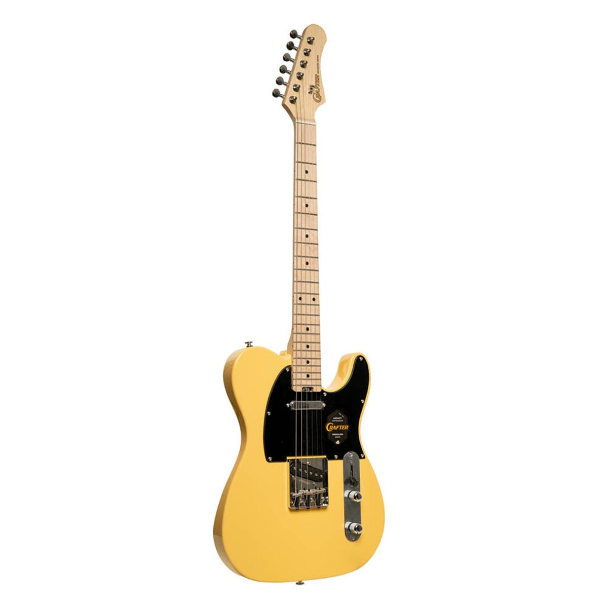 Crafter Modern Sera T-style electric guitar in Butterscotch, three-quarter front view