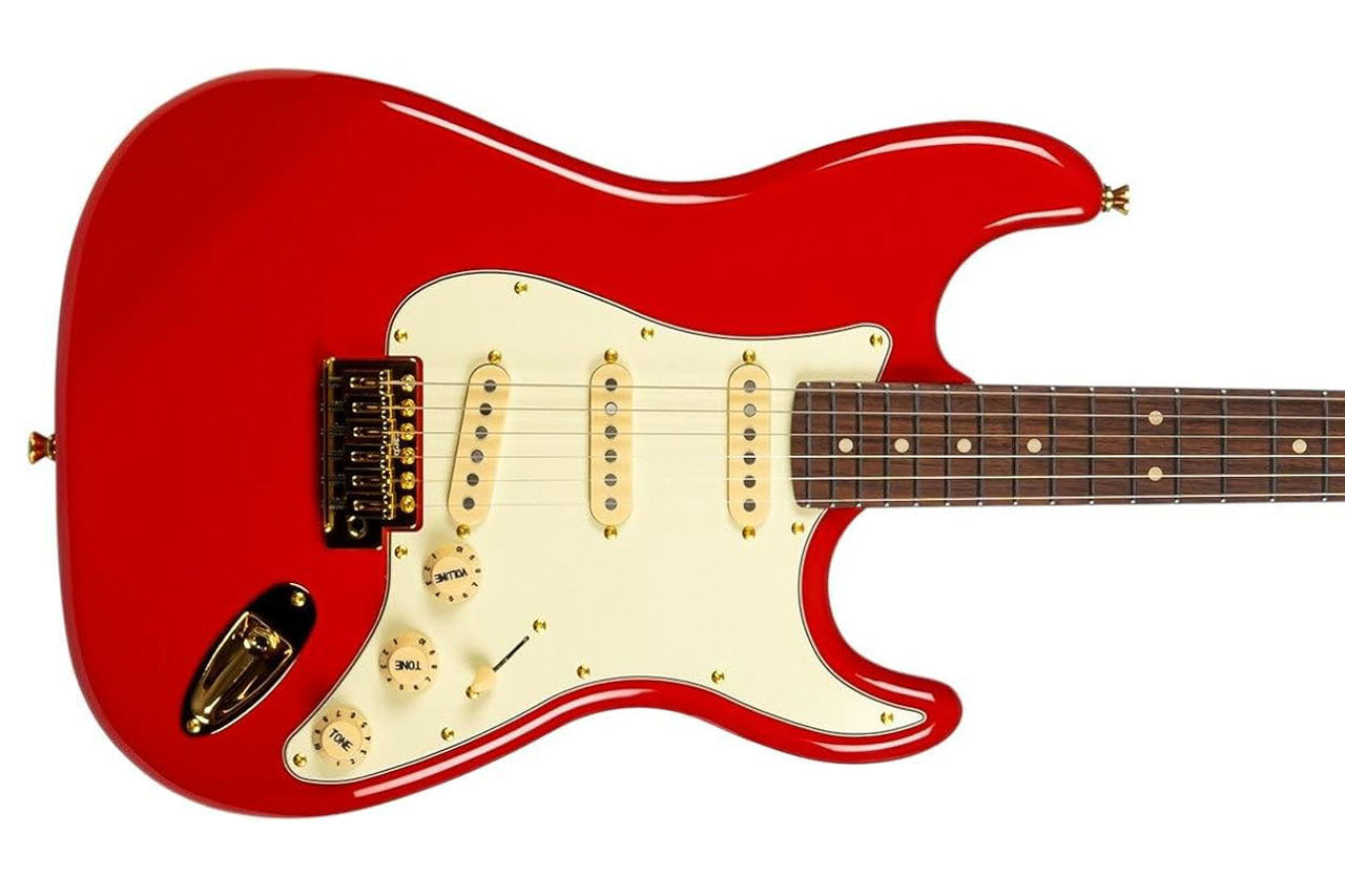 Jet JS-380 RD G Red Stratocaster Electric Guitar