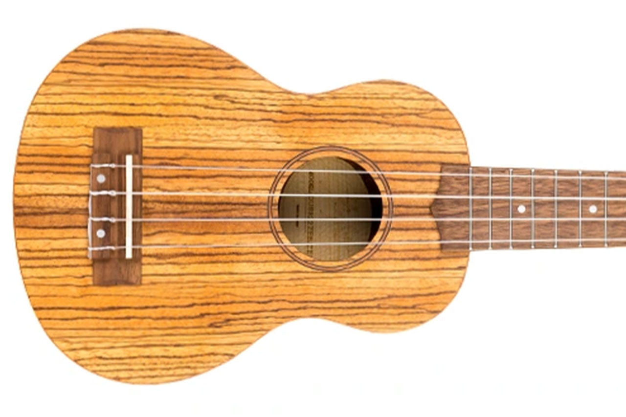 Flight DUS322 Zebrawood Soprano Ukulele