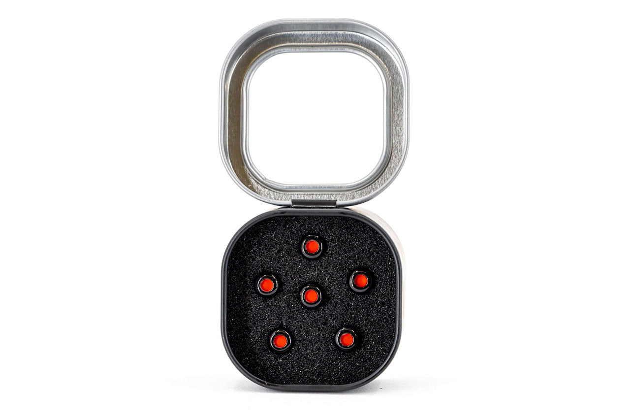 Martin Luxe Red Black Bridge Pin Set