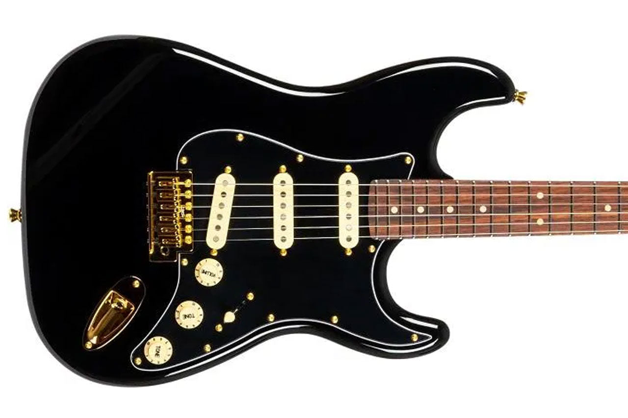 Jet JS-380 BK G Black Stratocaster Electric Guitar