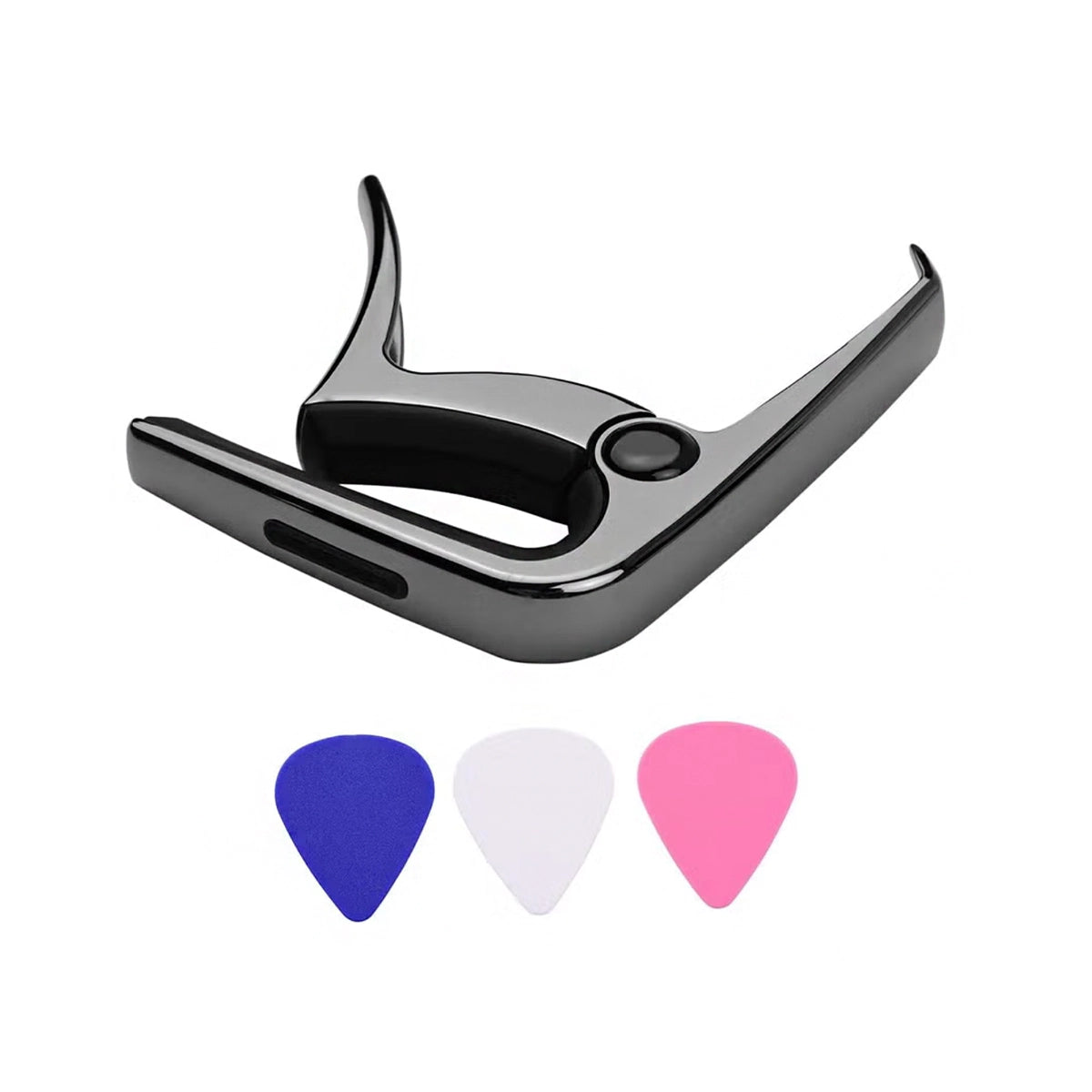 TC-02 Multifunctional Zinc Alloy Guitar Capo - Black