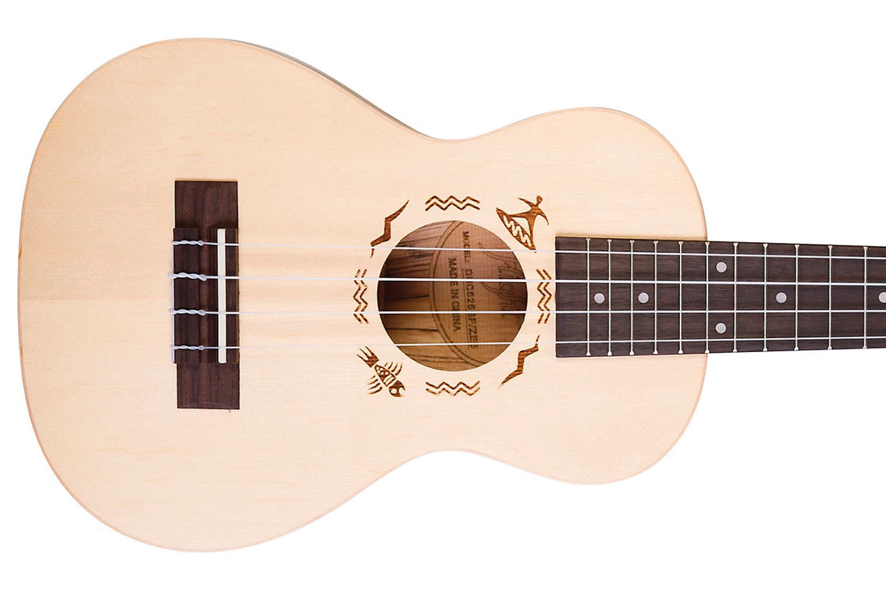 Flight DUC525 Spruce & Zebrawood Concert Ukulele