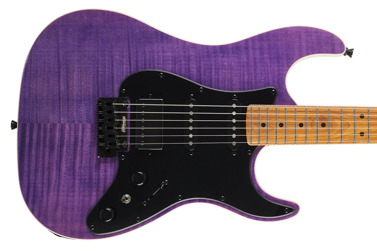 Jet JS-600 TPP Transparent Purple Stratocaster Electric Guitar