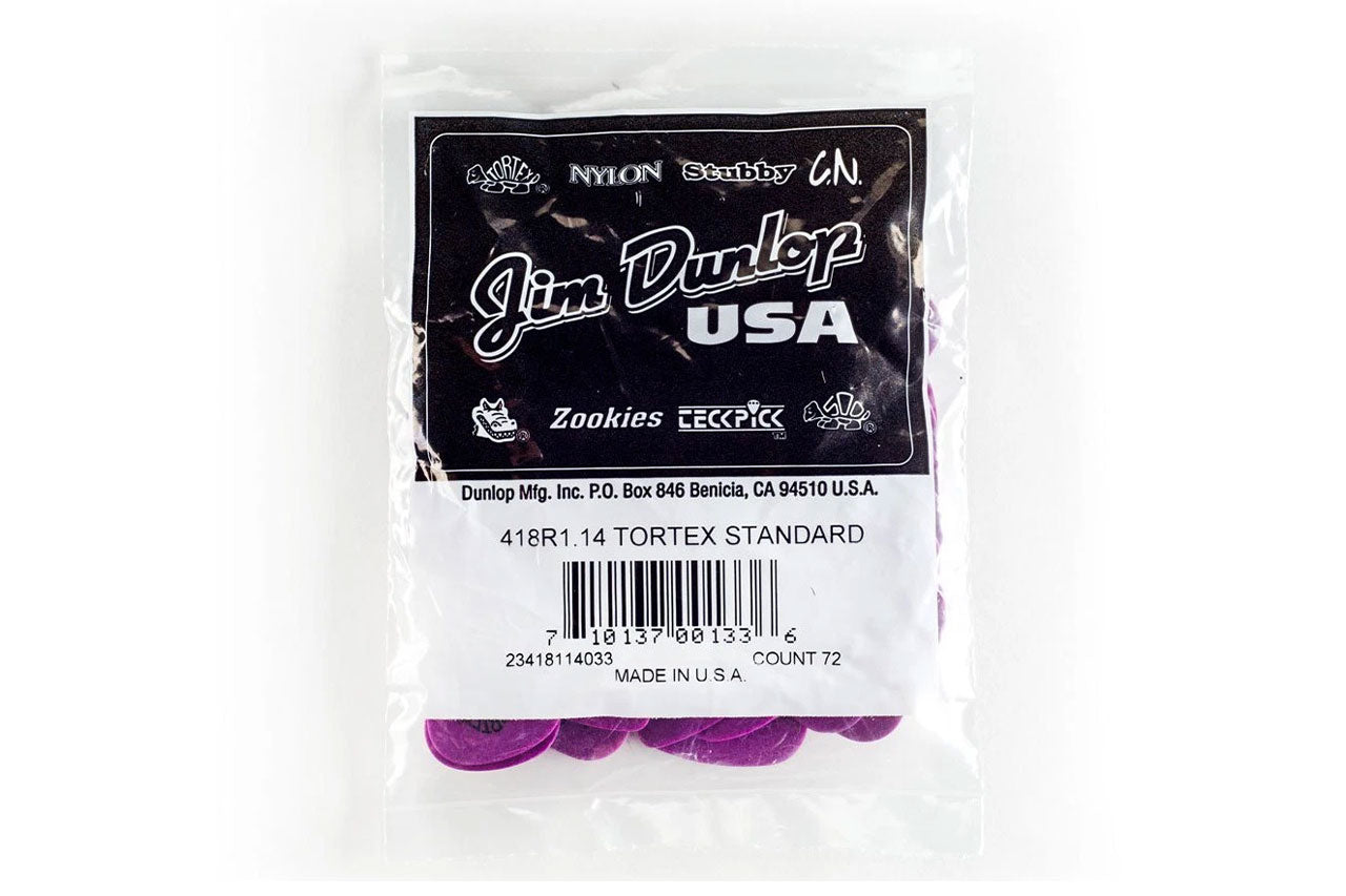 Dunlop Tortex Purple 1.14mm Picks