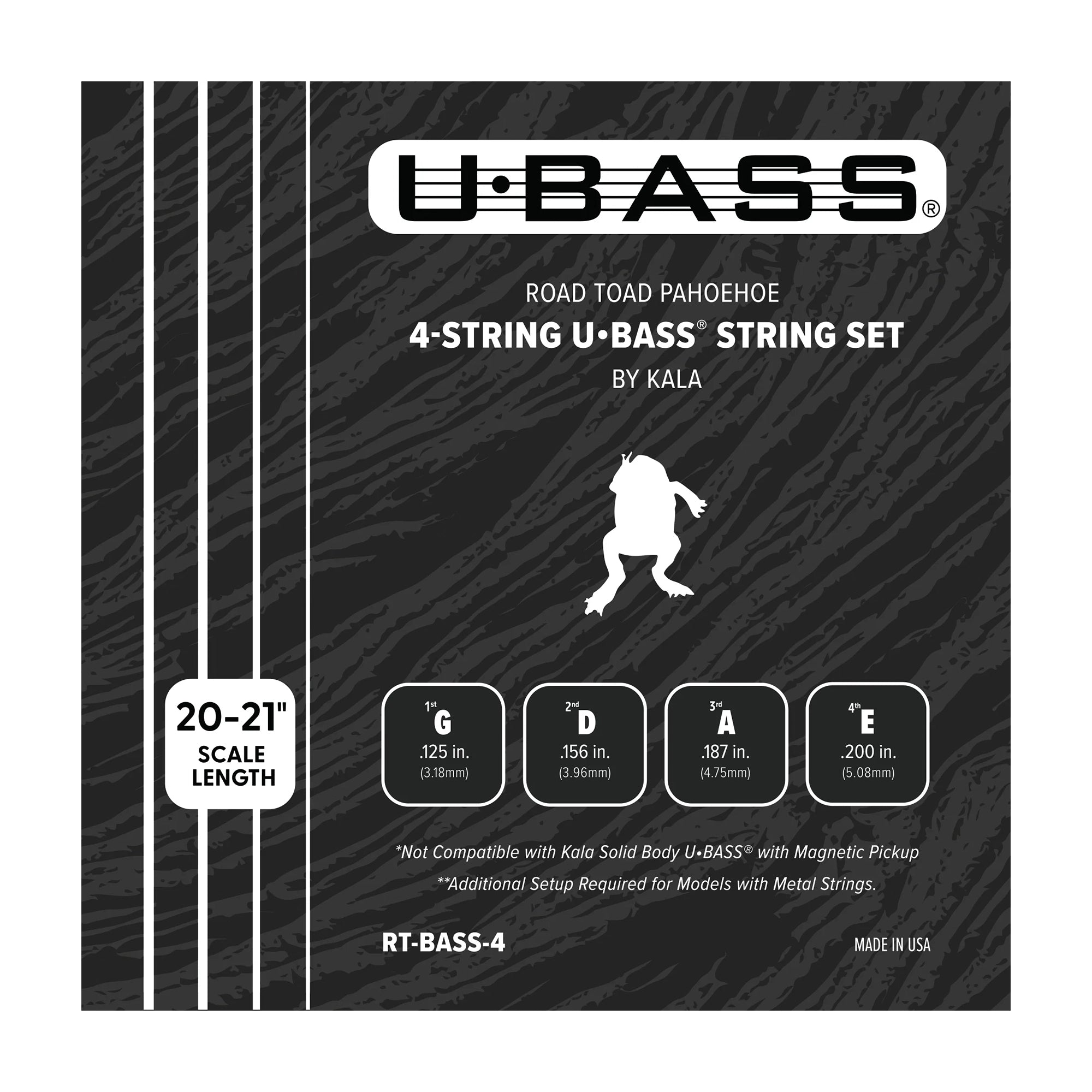 Kala Road Toad Pahoehoe U•BASS Strings