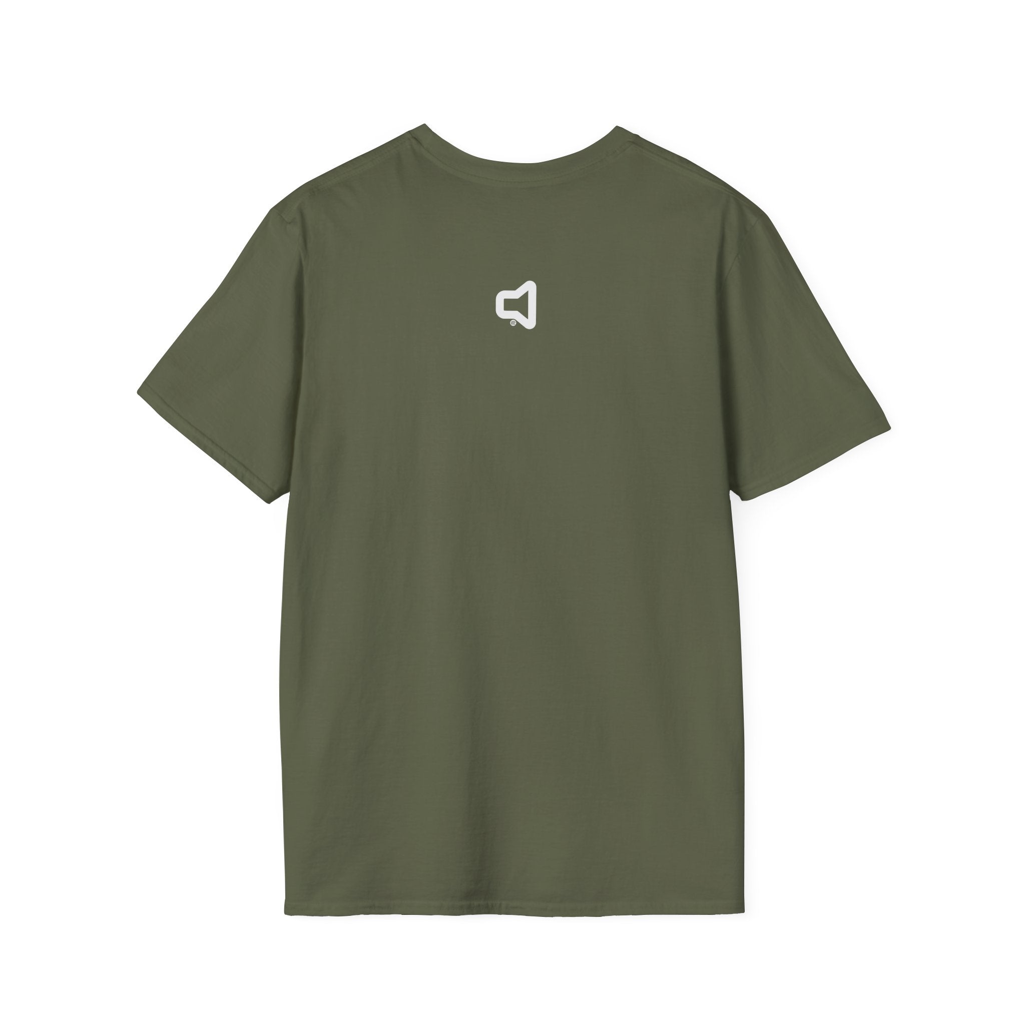 Speaker Icon T‑Shirt - White Logo