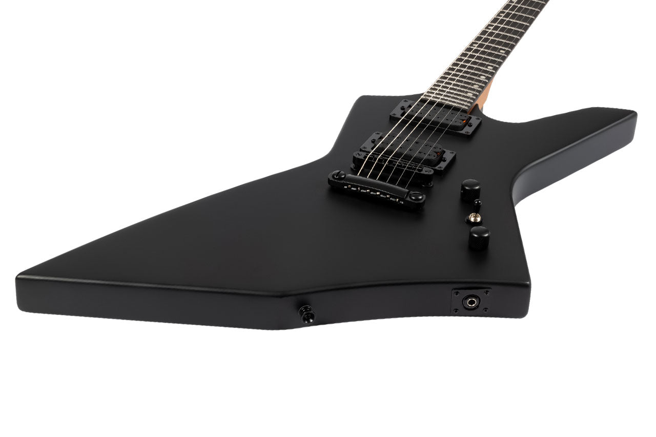 Spira X-400 MBK Satin Black Offset Electric Guitar