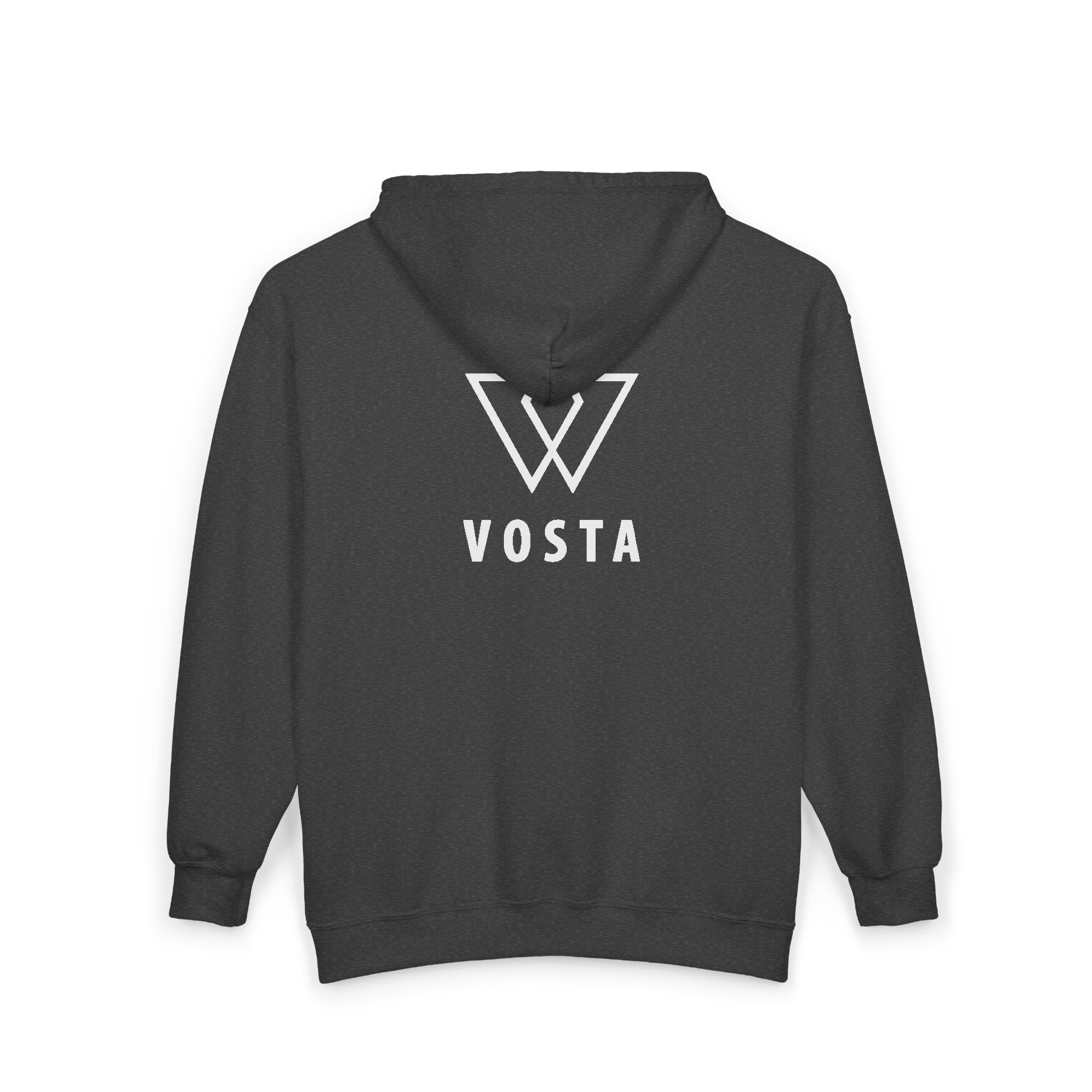Vosta Zip Up Hoodie - White Logo