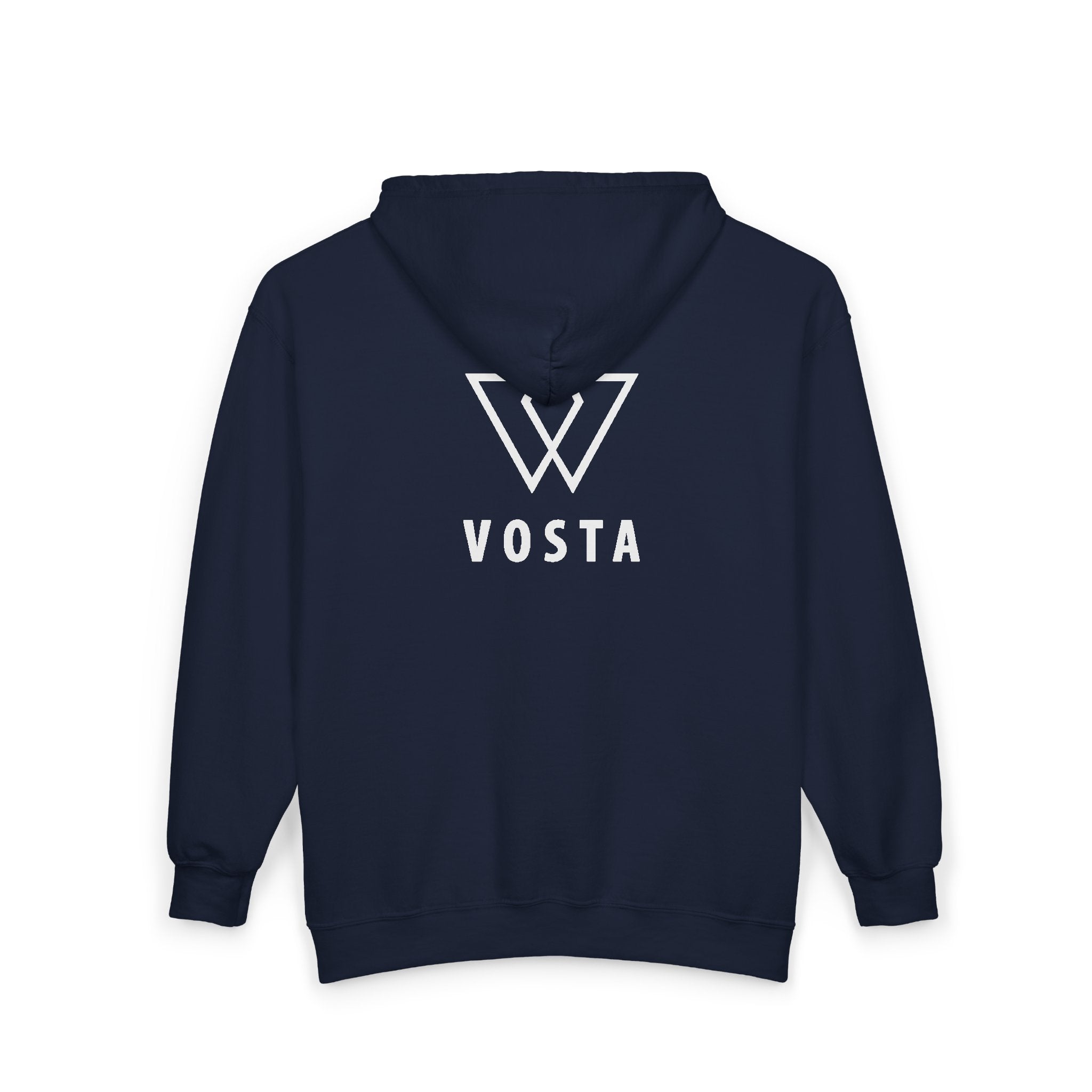Vosta Zip Up Hoodie - White Logo