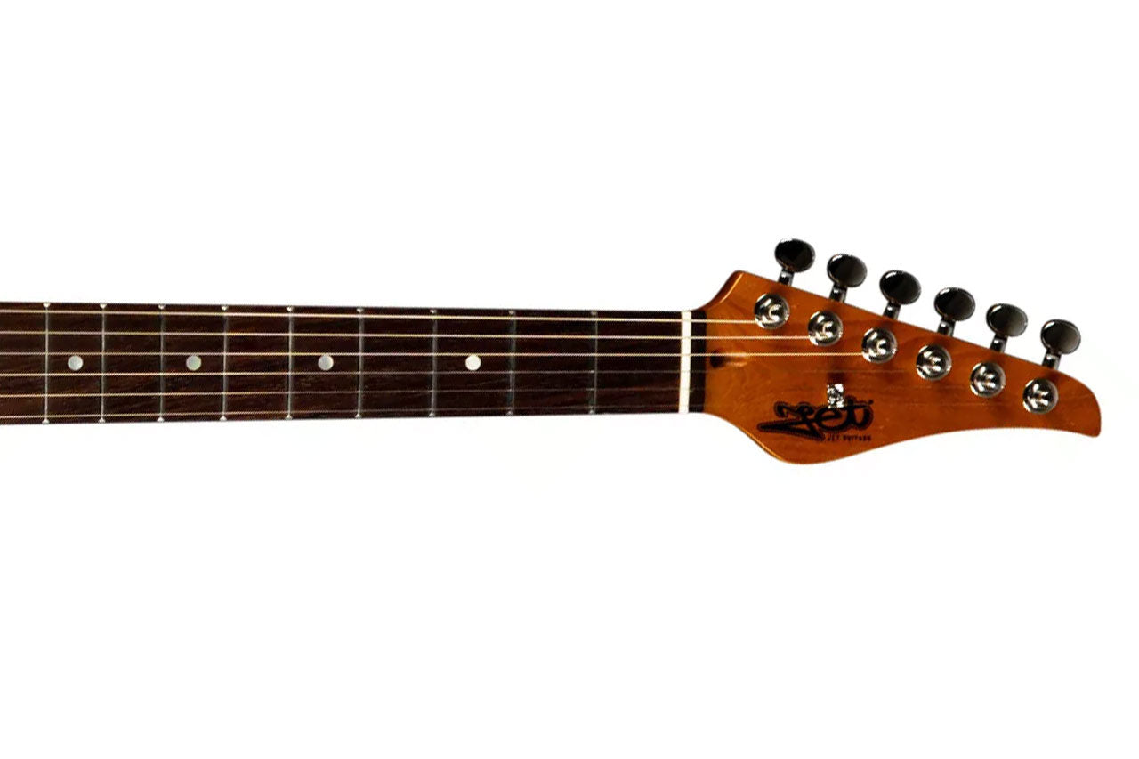 Jet JS-450 QTBR Transparent Brown Stratocaster Electric Guitar