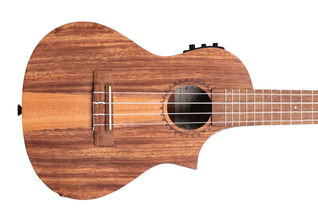 Kala TK-C-CE Teak Tri-Top Concert Ukulele