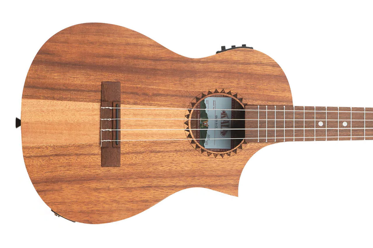 Kala TK-B-CE Teak Tri-Top Baritone Ukulele
