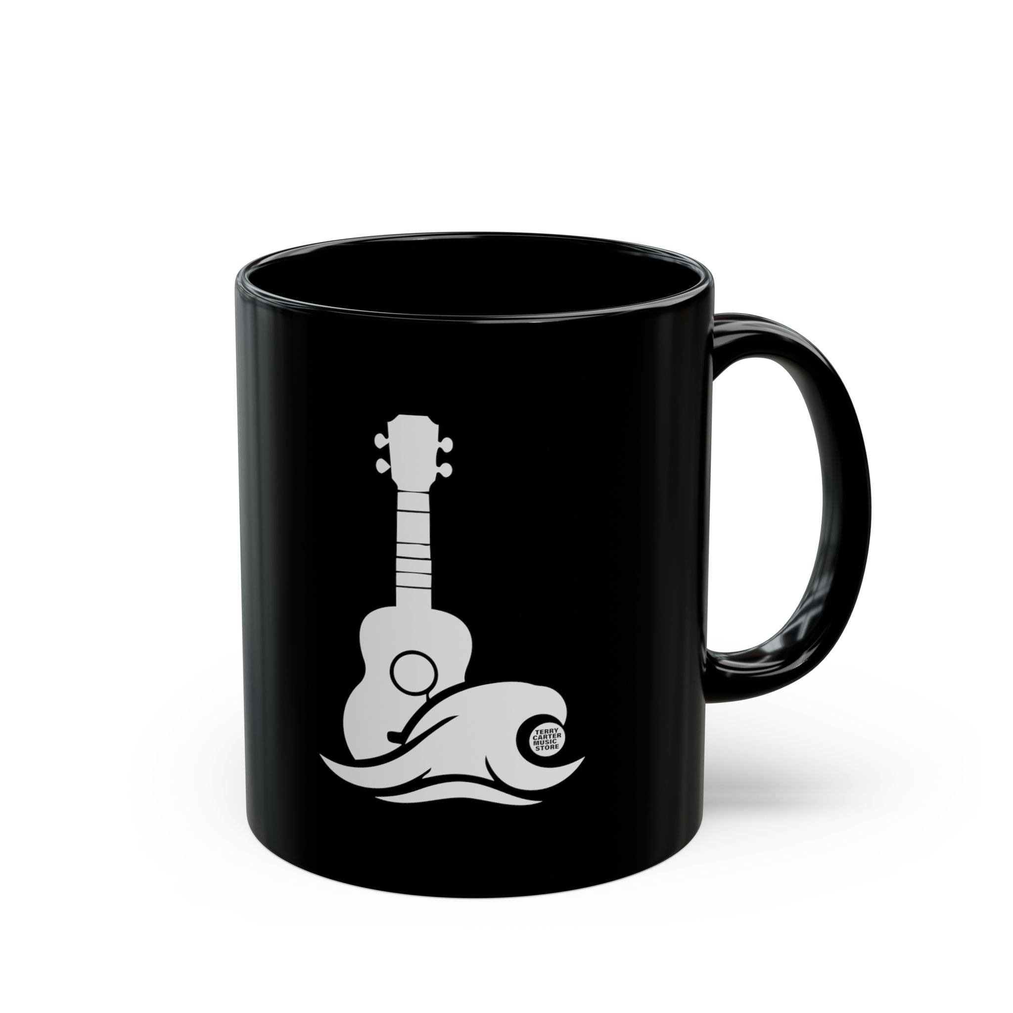 Ukulele Musician Black Coffee Cup - 11oz & 15oz