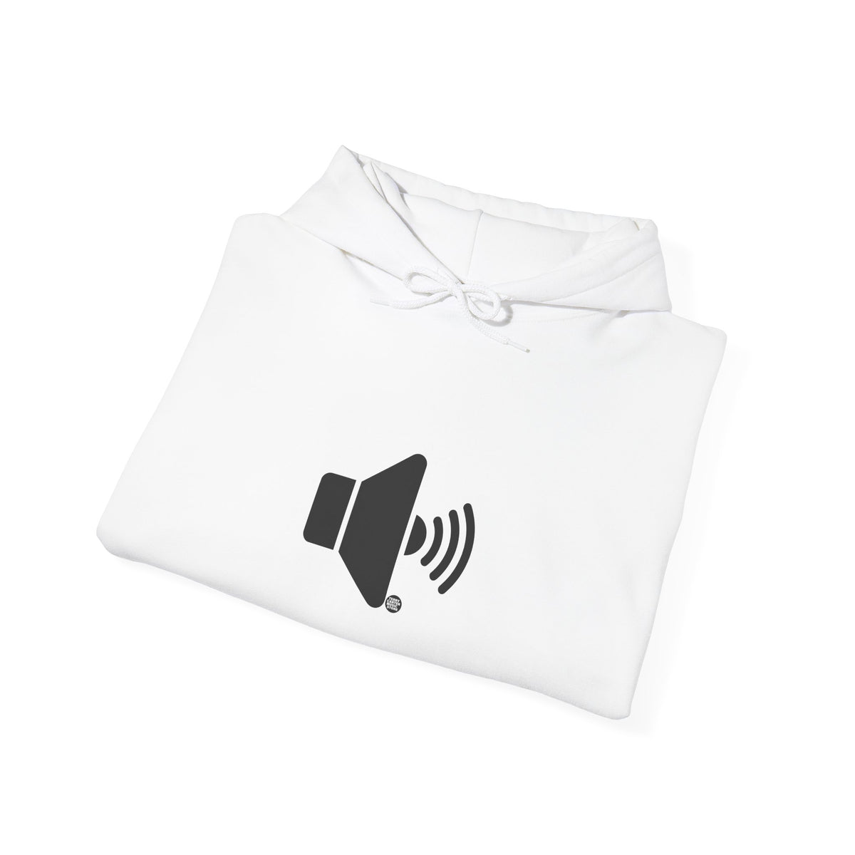 Sound On Speaker Icon Hoodie – Black Logo