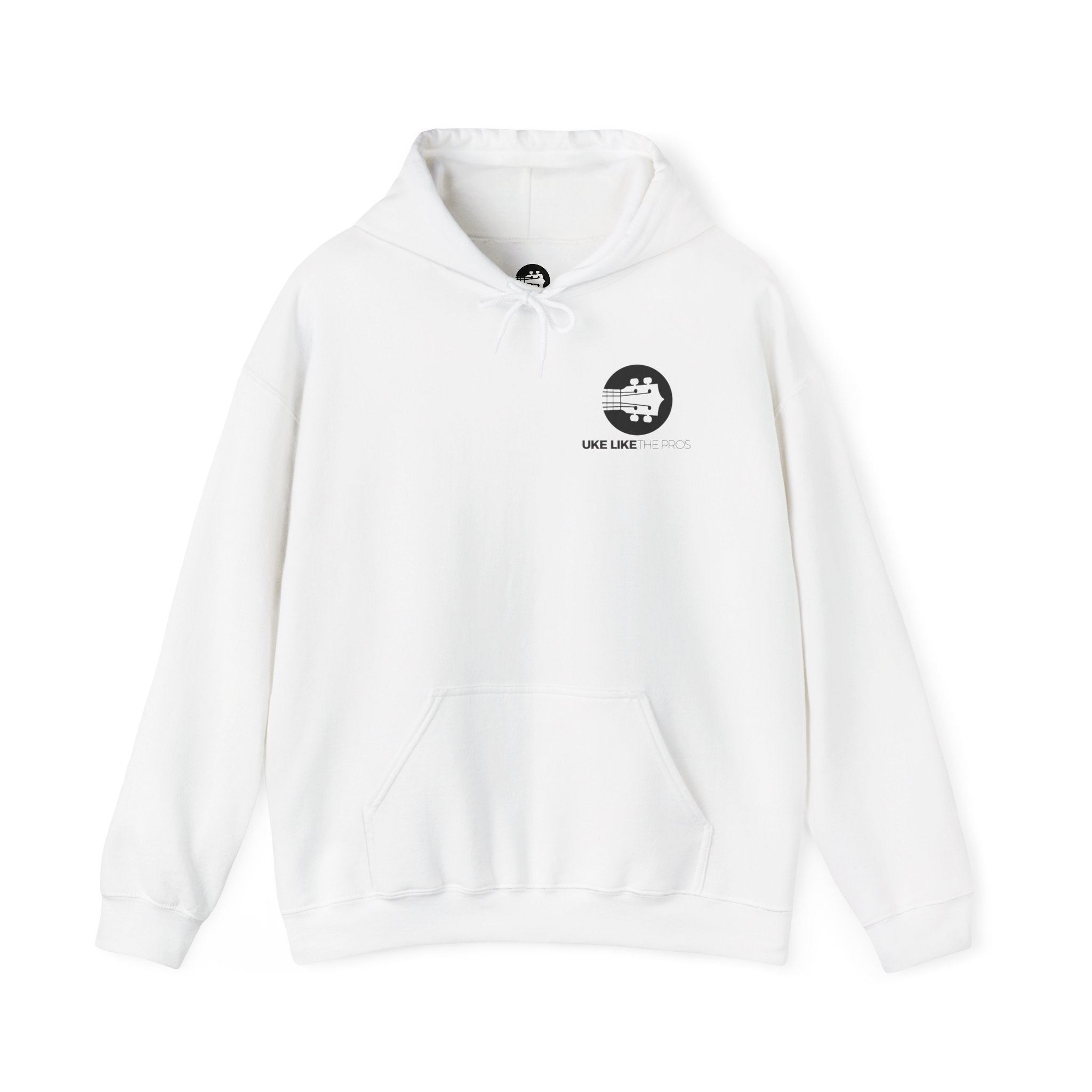 Uke Like The Pros Hoodie - Black Logo Pullover