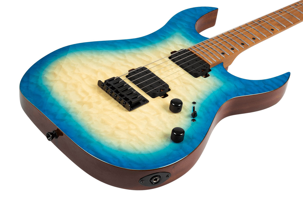 Spira S-500 QAB Aqua Blue Electric Guitar
