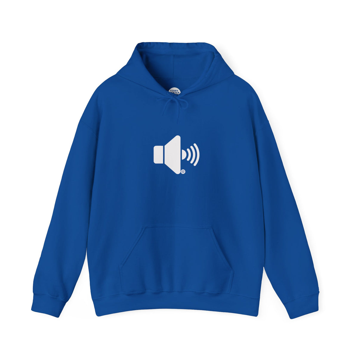 Sound On Speaker Icon Hoodie - White Logo
