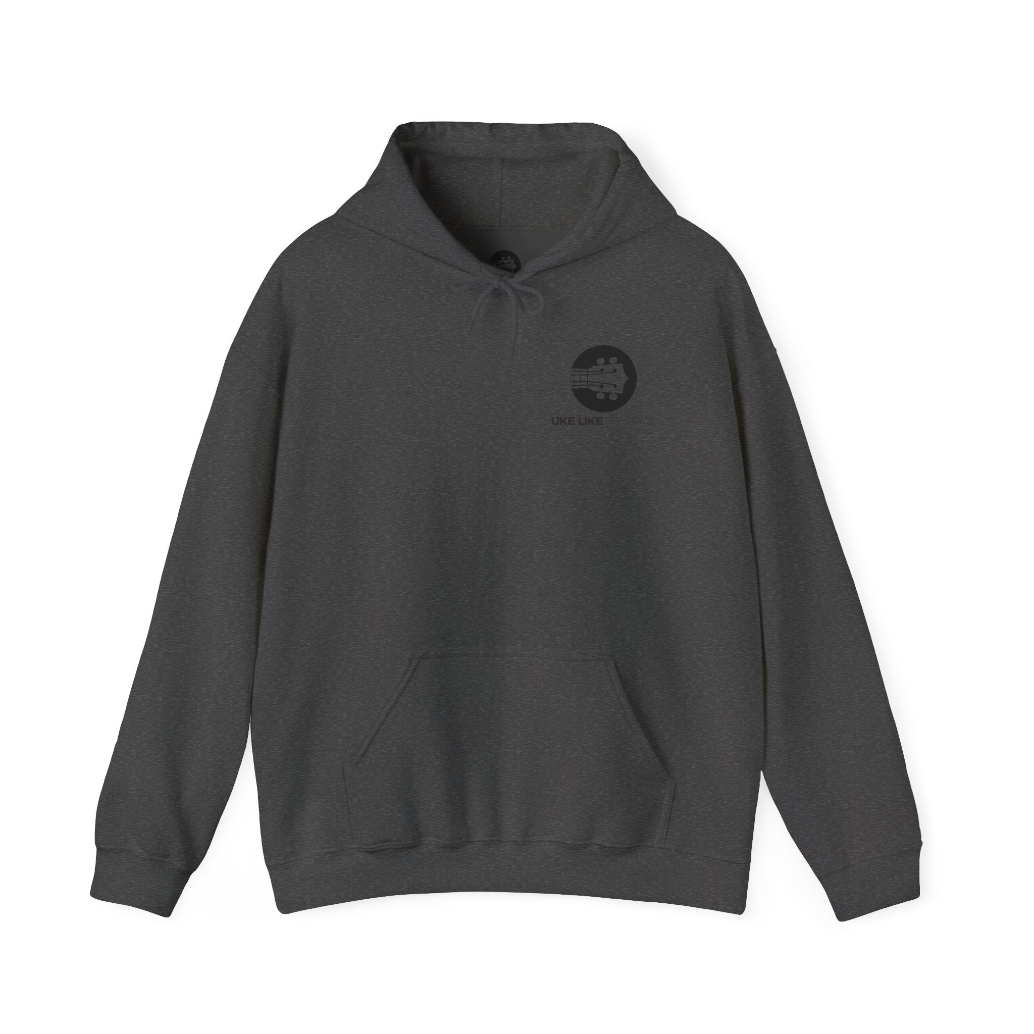 Uke Like The Pros Hoodie - Black Logo Pullover