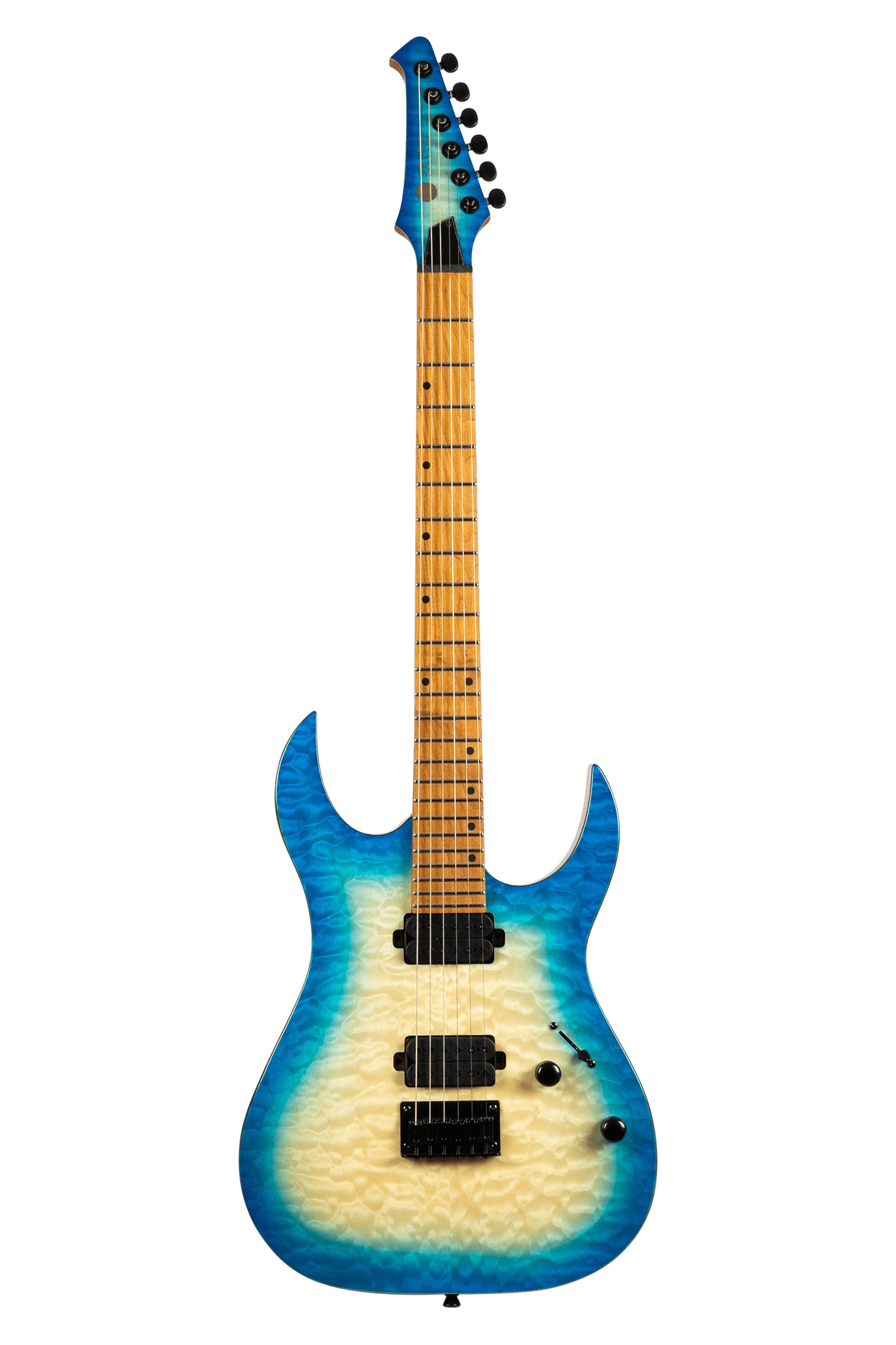 Spira S-500 QAB Aqua Blue Electric Guitar