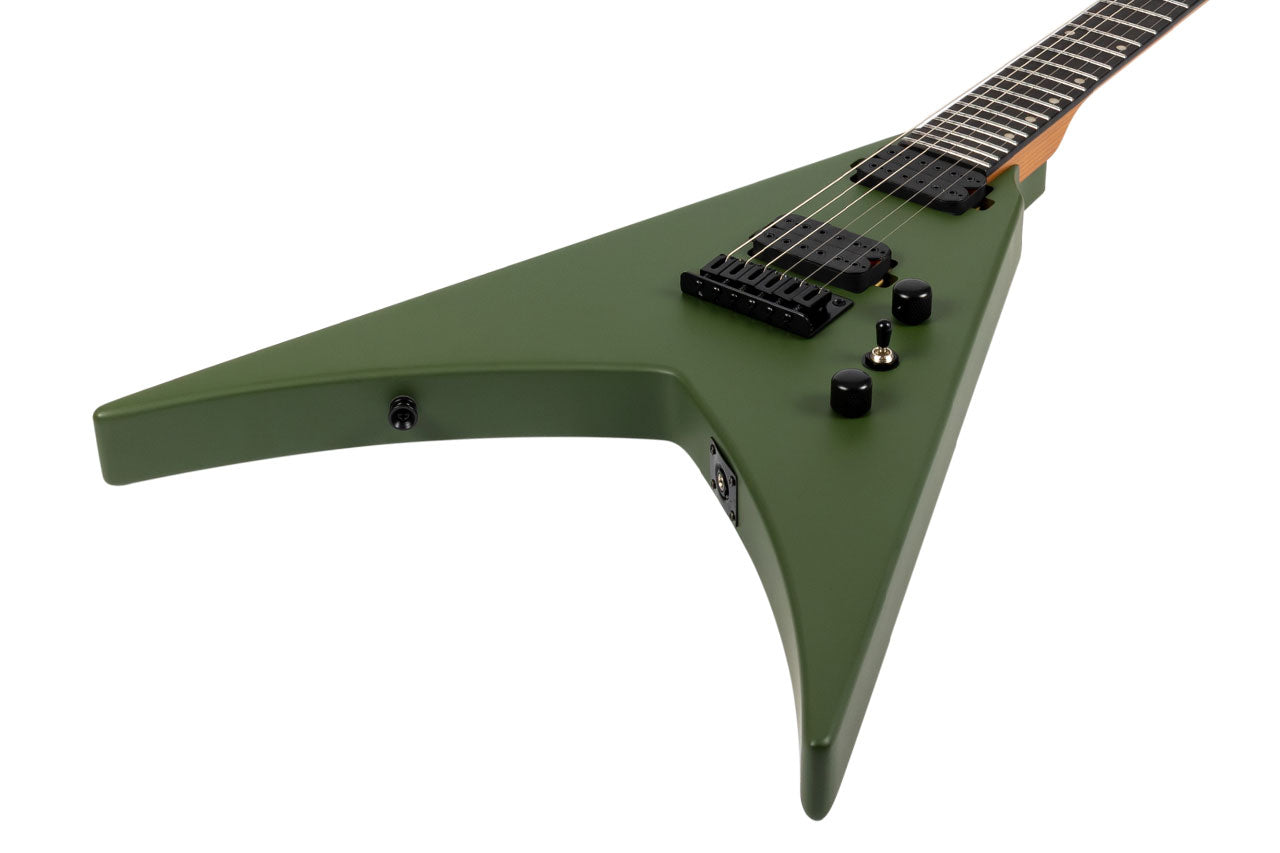 Spira V-400 MGR Green Flying V Electric Guitar