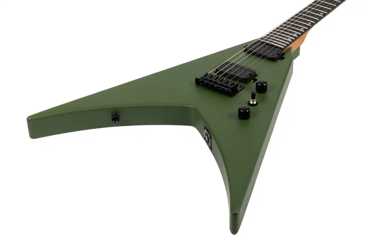 Spira V-400 MGR Green Flying V Electric Guitar