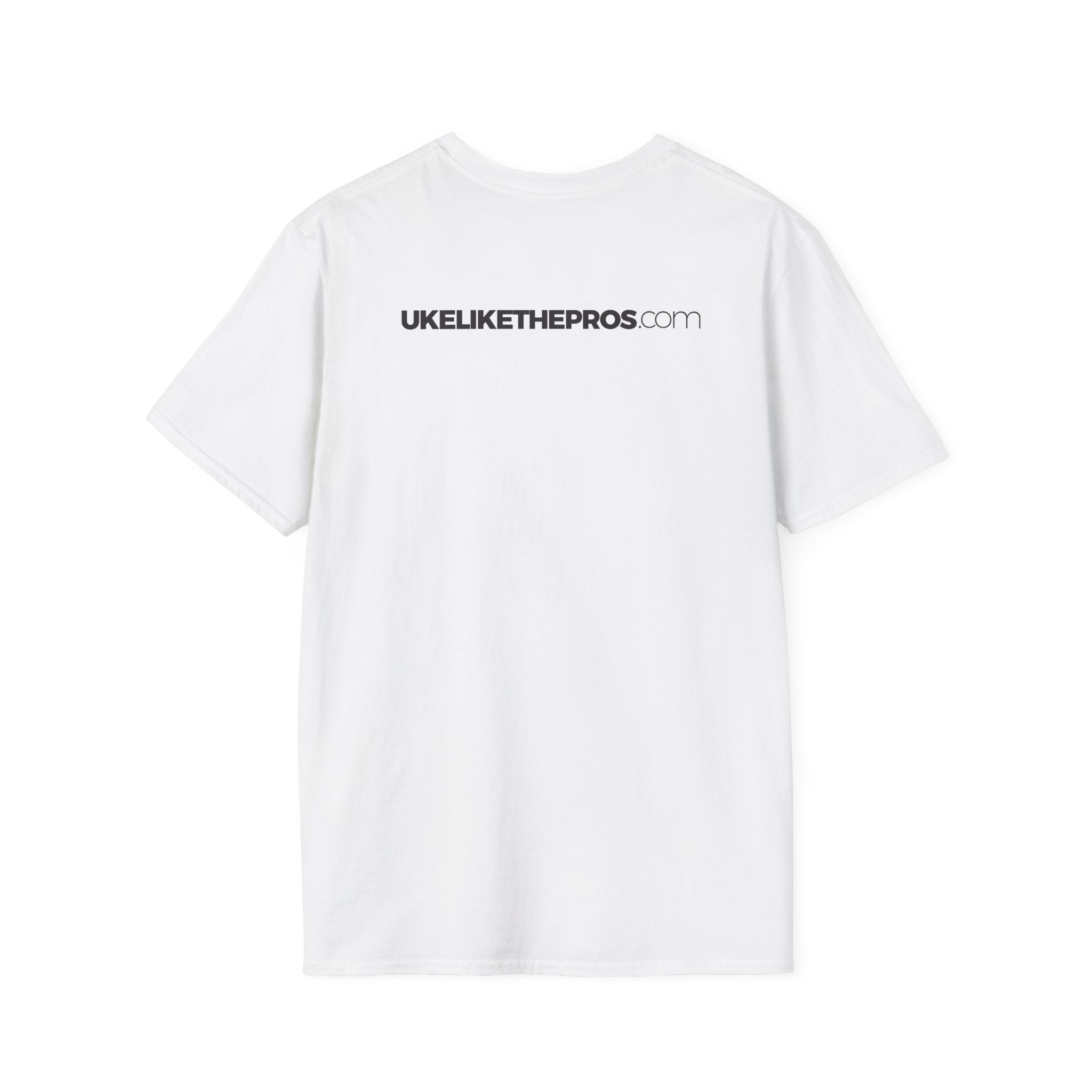 Uke Like The Pros T-Shirt - Black Logo
