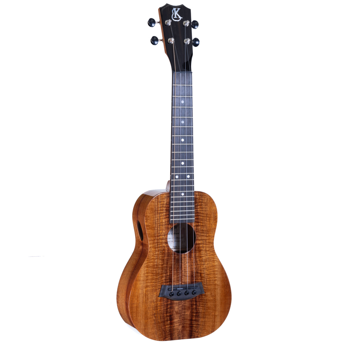 Kanile'a K-1 Premium Koa Pro Concert Ukulele, serial 30283: angled full front view