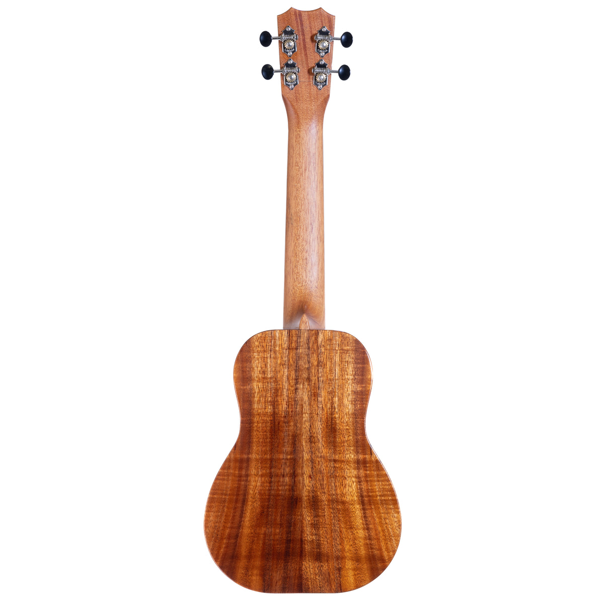 Kanile'a K-1 Premium Koa Pro Concert Ukulele, serial 30283: full back view with the mahogany neck