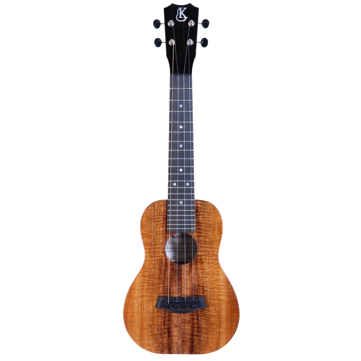 Kanile'a K-1 Premium Koa Pro Concert Ukulele, serial 30283: full front view
