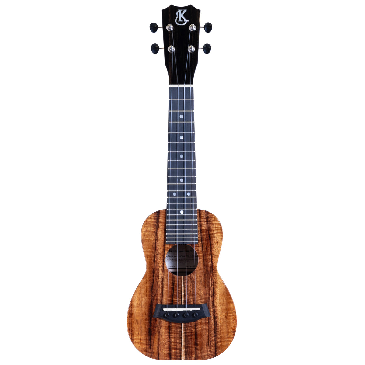 Kanile'a K-1 Deluxe Soprano ukulele, serial 30208: full front view