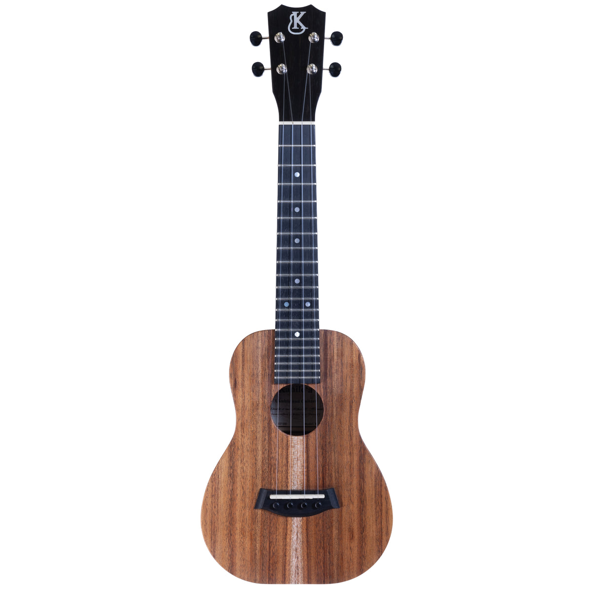 Kanile'a K-1 Natural concert ukulele serial 30188, full front view with headstock and natural koa body