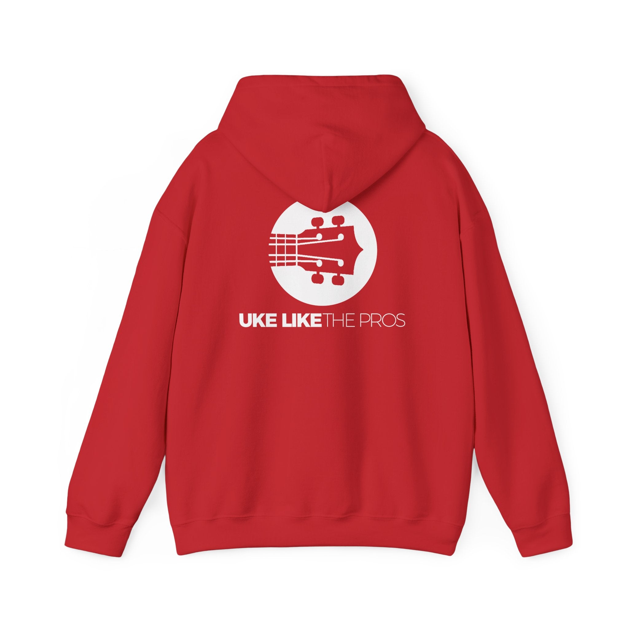 Uke Like The Pros Hoodie - White Logo Pullover