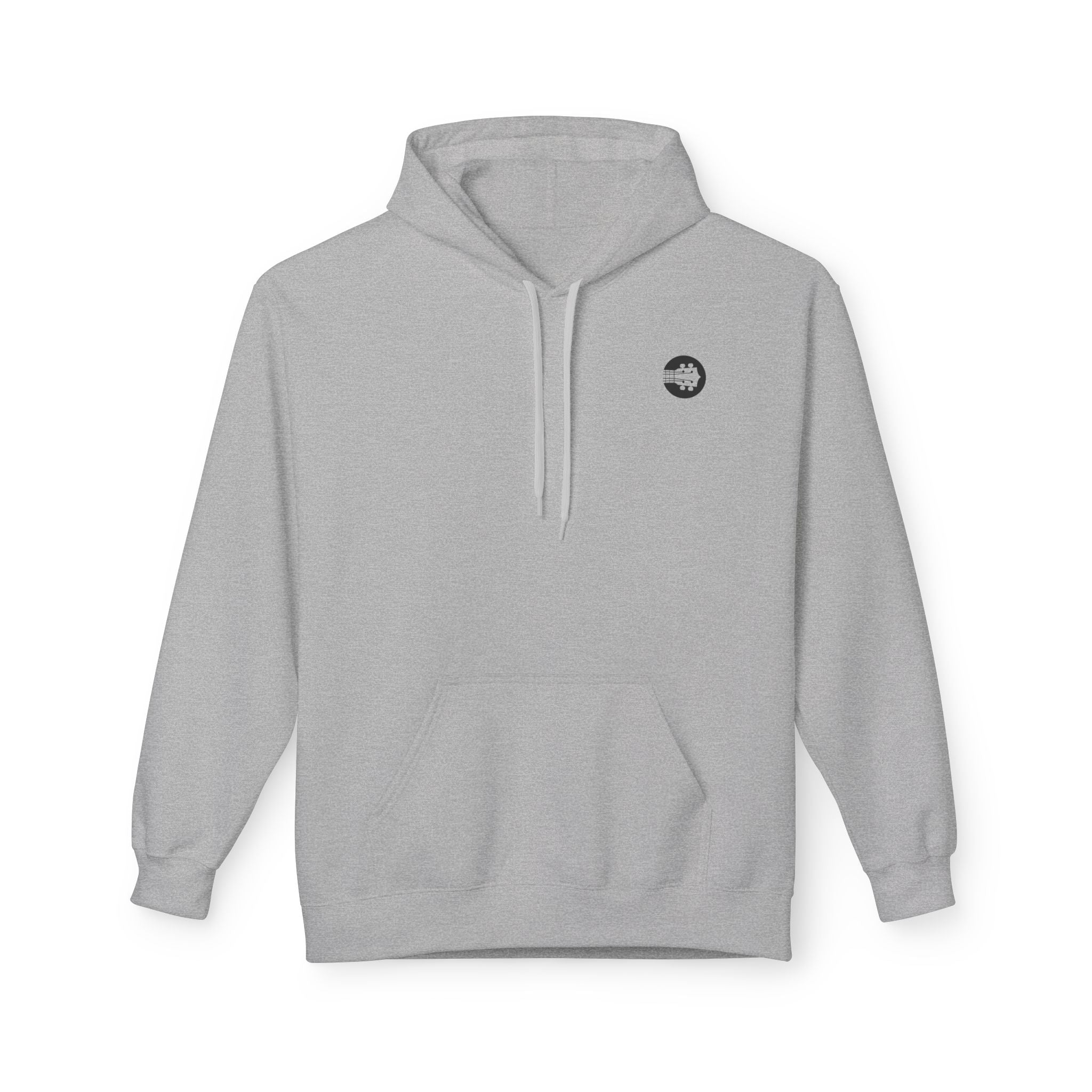 Uke Like The Pros Unisex Fleece Hoodie - Black Logo