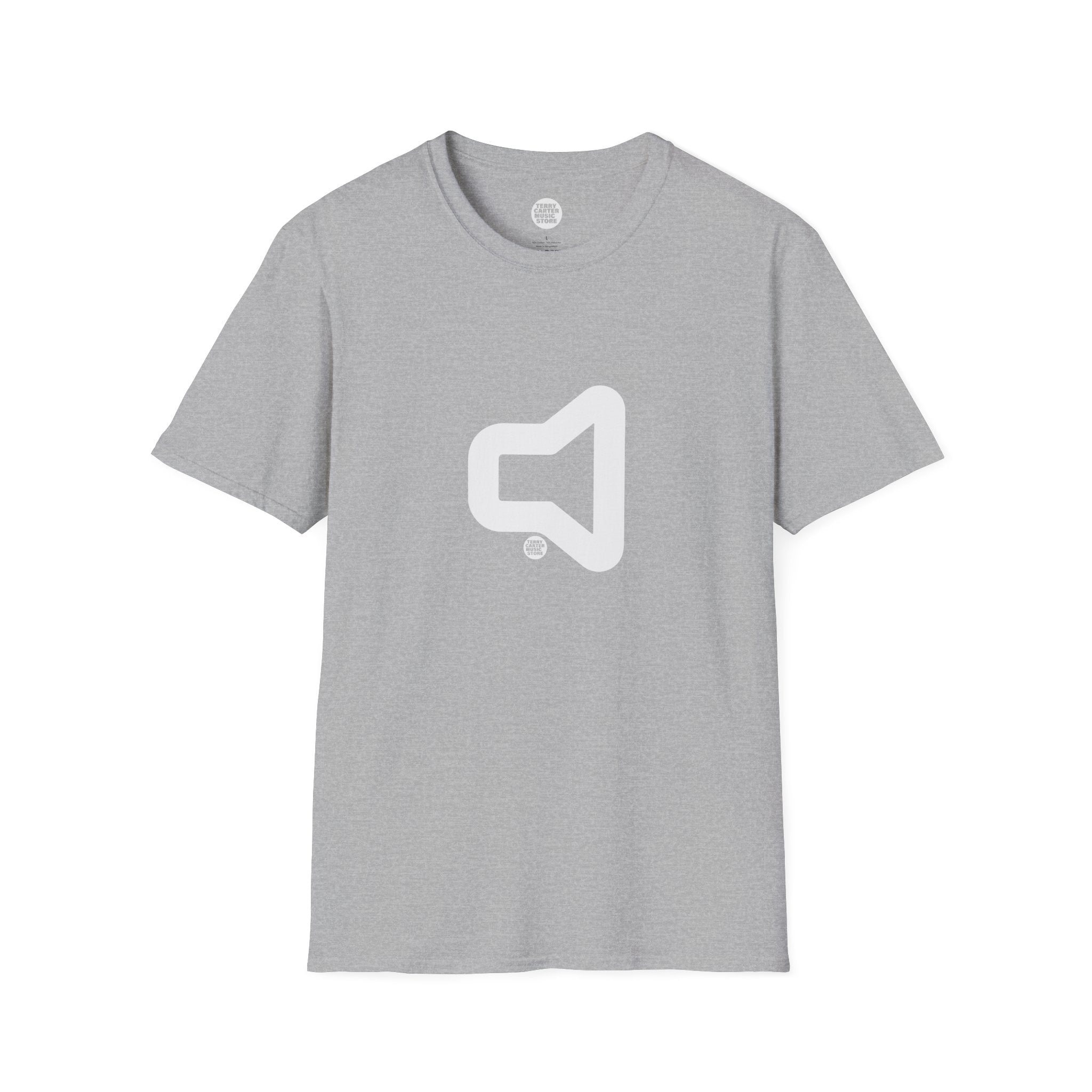 Speaker Icon T‑Shirt - White Logo