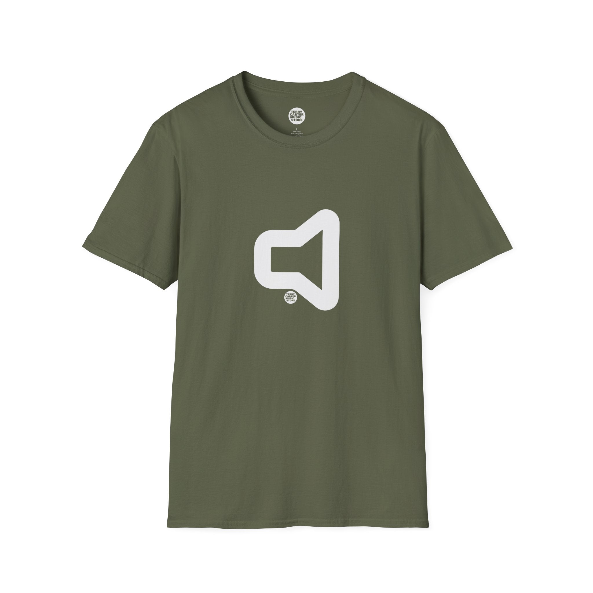 Speaker Icon T‑Shirt - White Logo