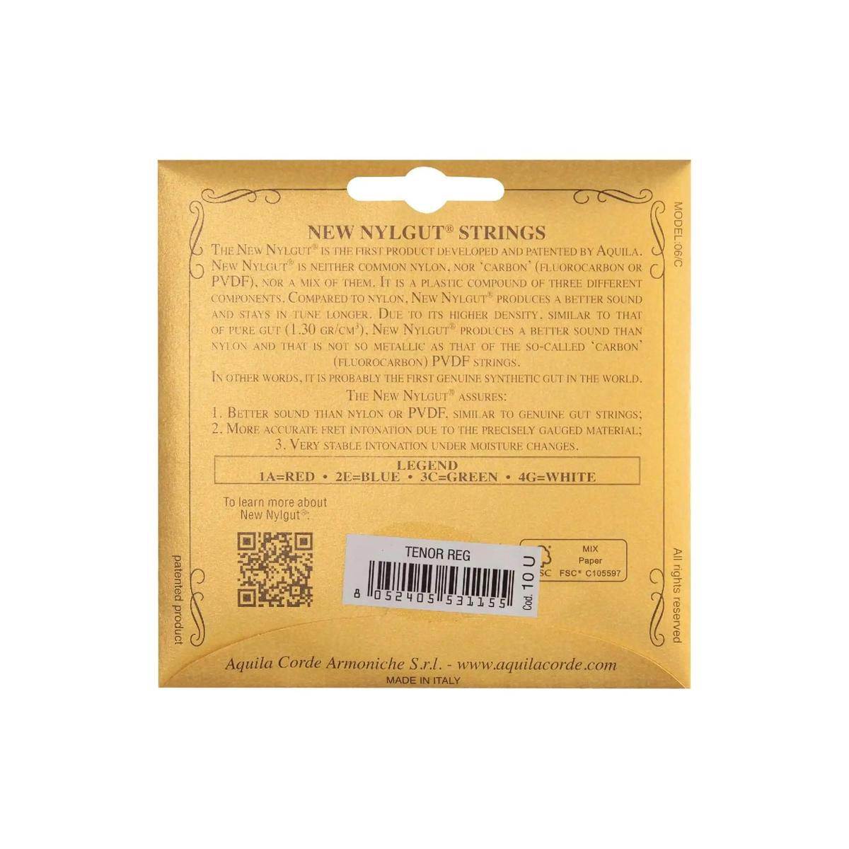 Aquila-10U-New-Nylgut-Tenor-Ukulele-Strings---High-G-1 | Terry Carter Music Store