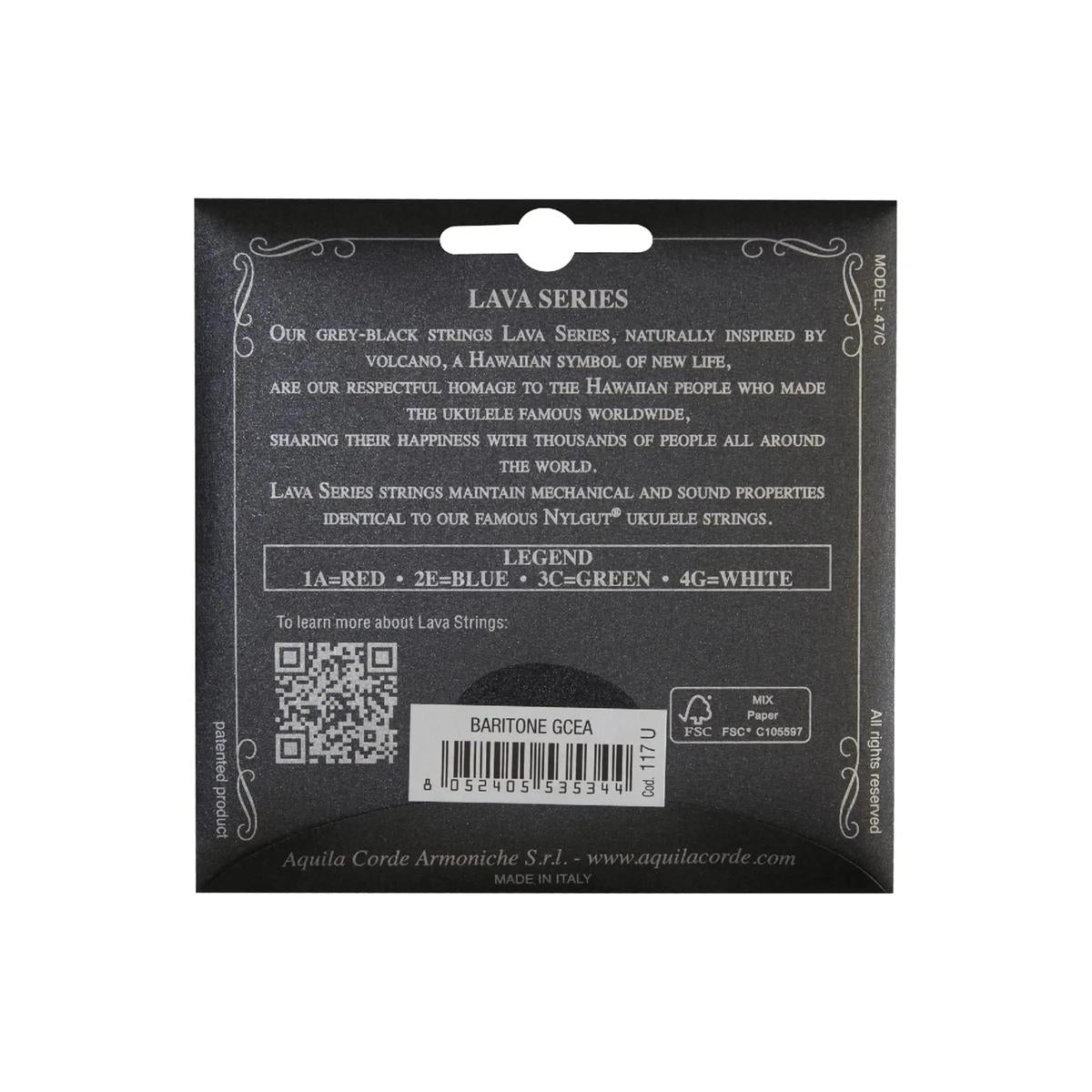 Aquila-117U-Baritone-GCEA-Ukulele-Strings-1 | Terry Carter Music Store