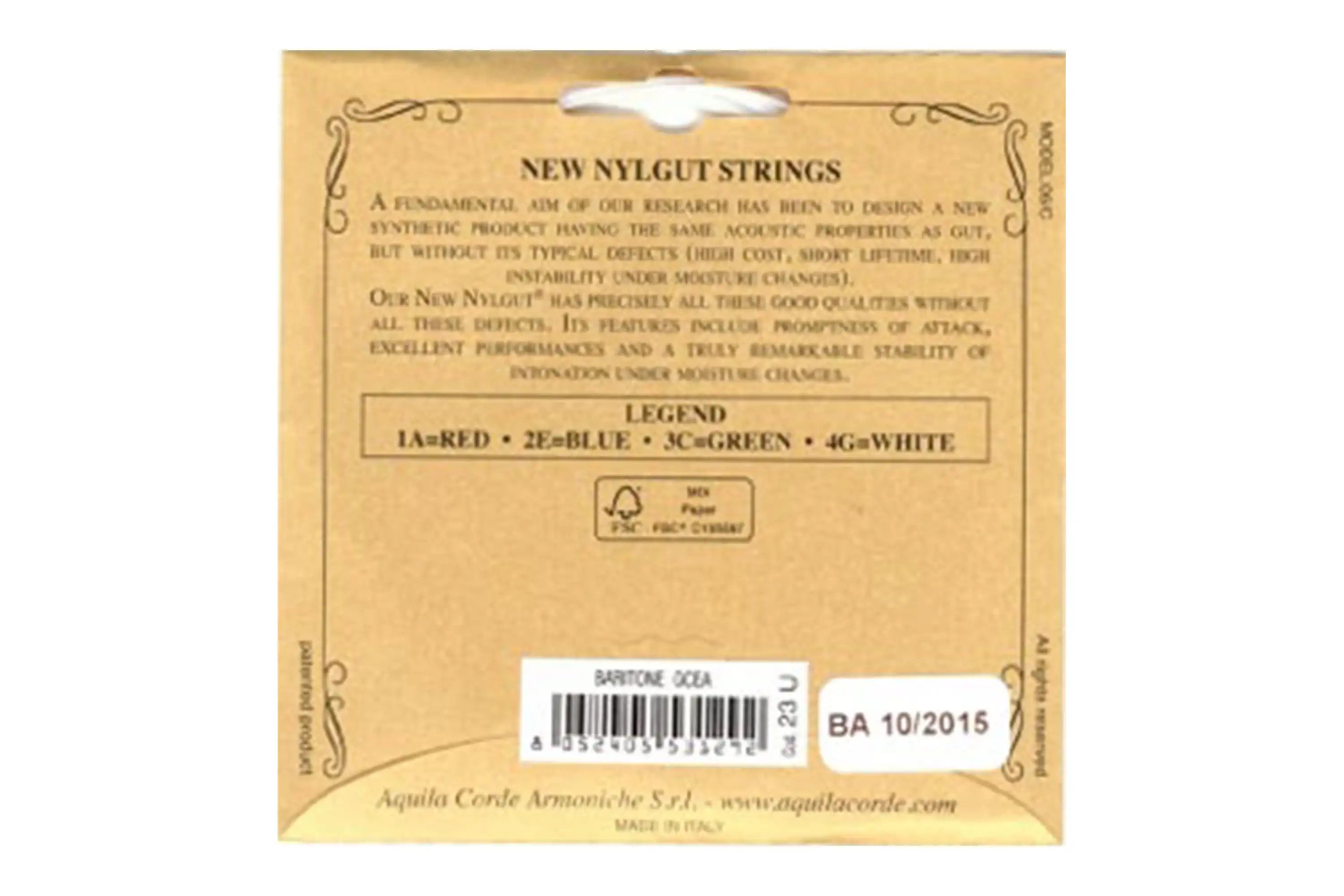 Aquila-23U-New-Nylgut-Strings-for-Baritone-Ukulele-GCEA-Tuning---High-G-2 | Terry Carter Music Store