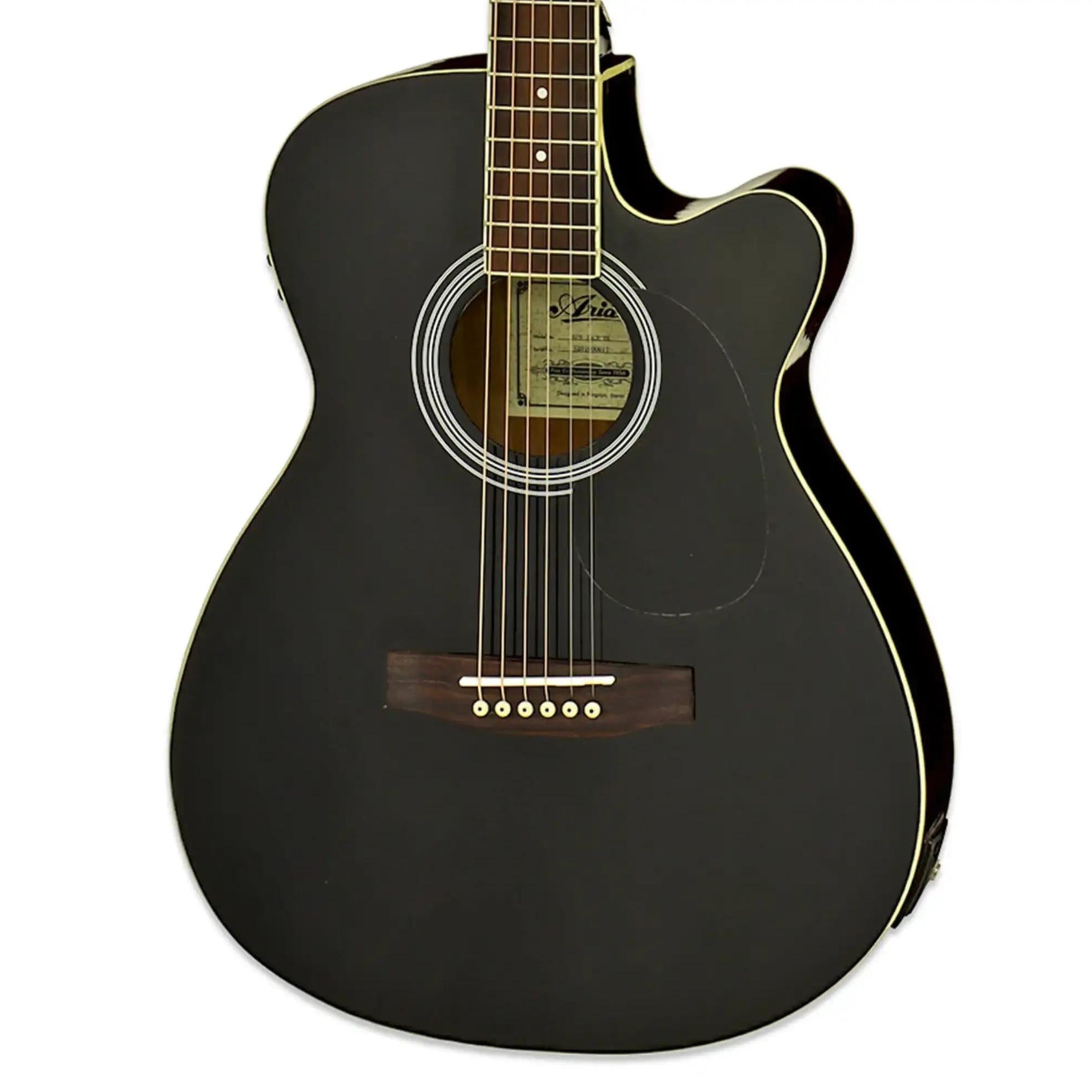 Aria-AFN-15CE-Acoustic-Electric-GuitarBK1 | Terry Carter Music Store
