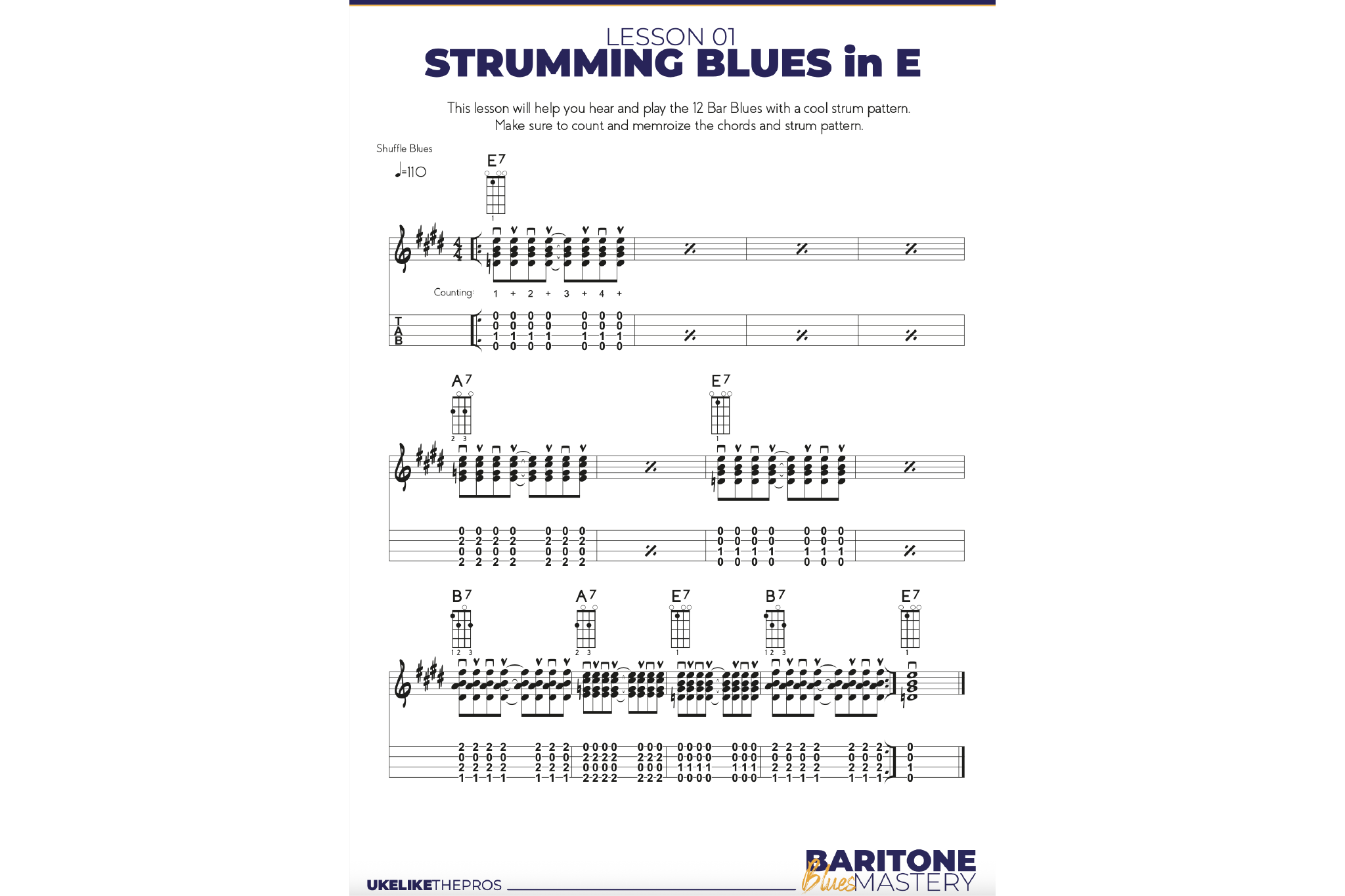 Baritone Blues Mastery Course - Uke Like The Pros