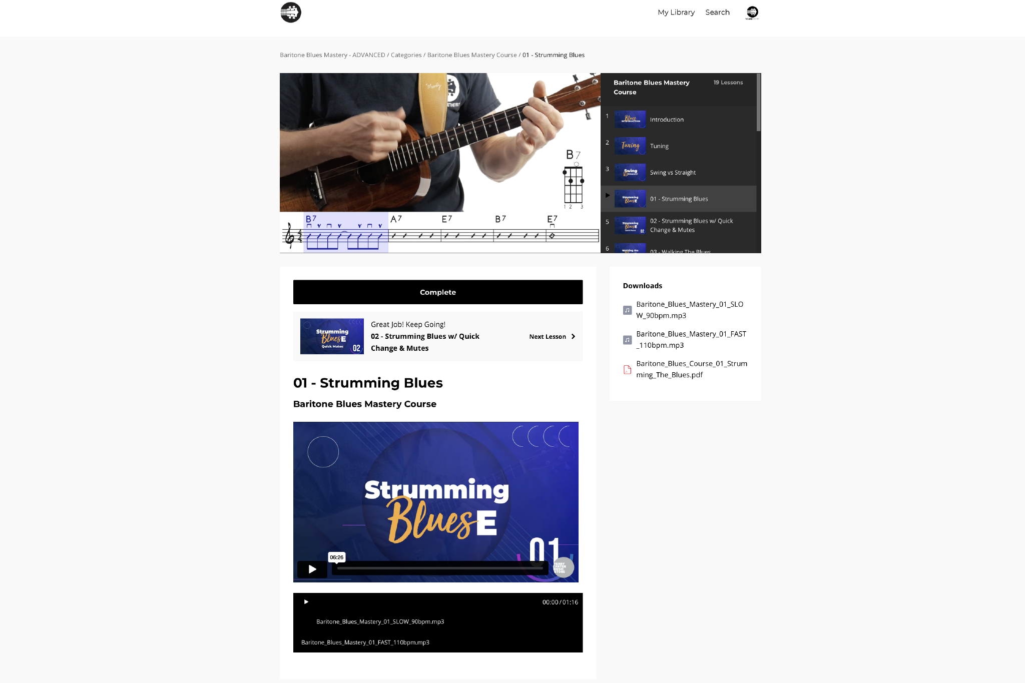 Baritone Blues Mastery Course - Uke Like The Pros