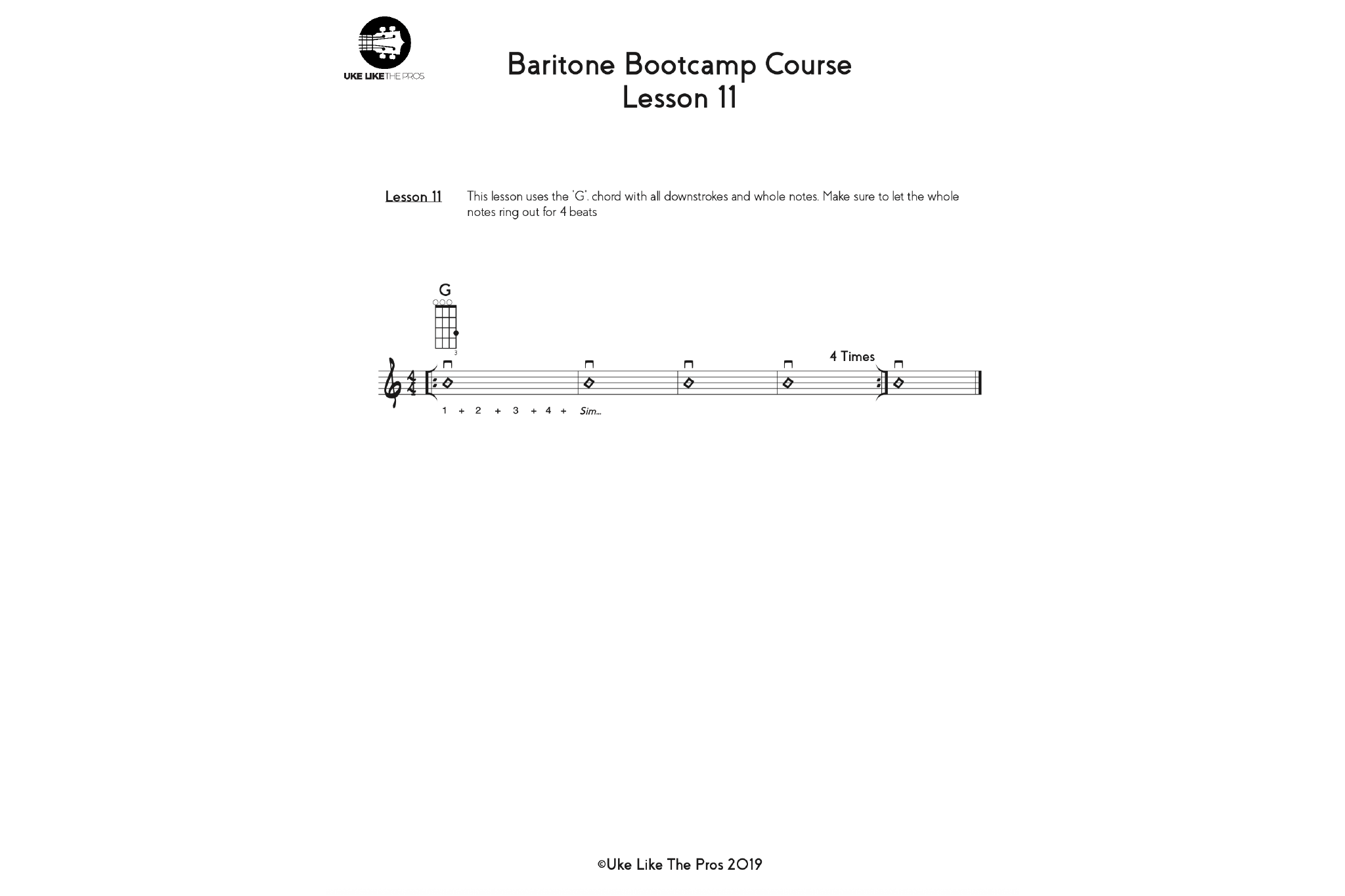 Beginning Baritone Bootcamp Course - Uke Like The Pros